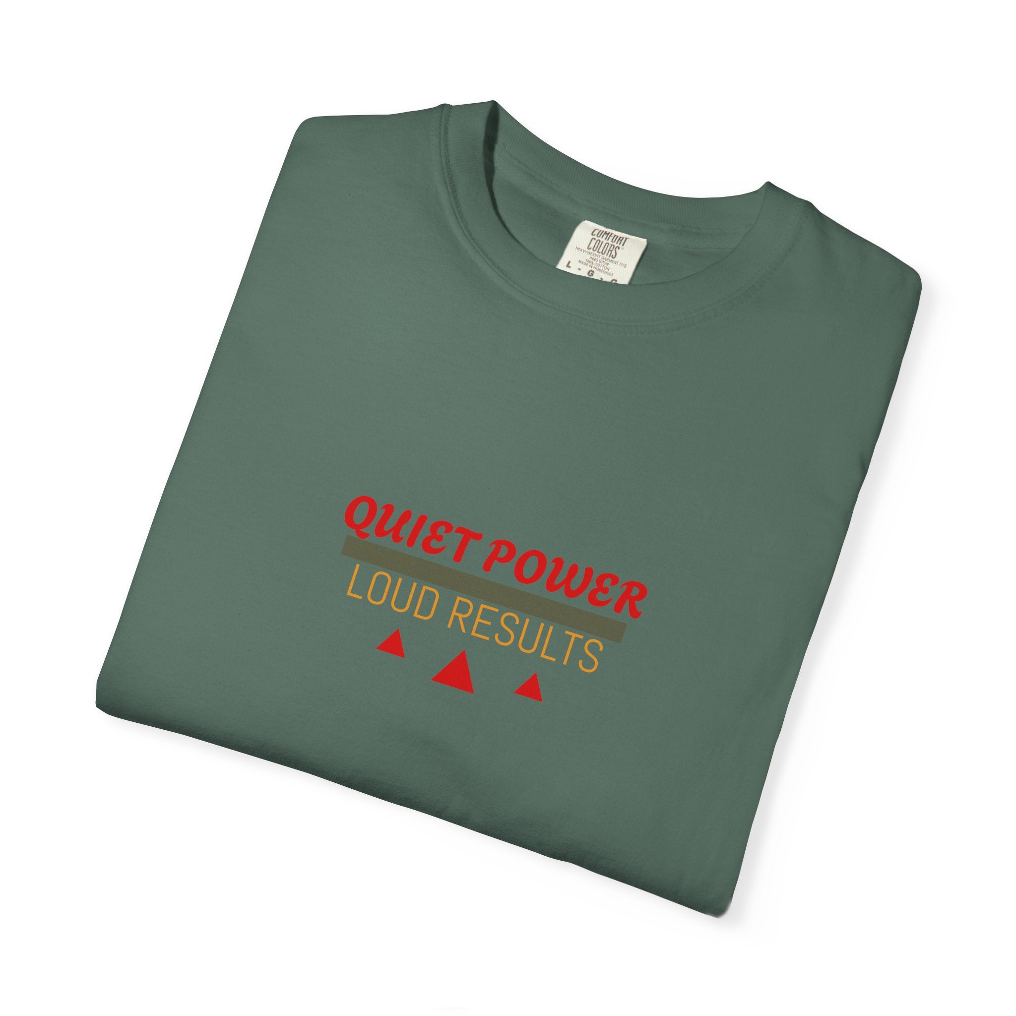 Quiet Power Tee — Heavyweight Garment-Dyed Graphic T-Shirt