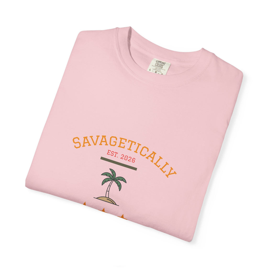 Savagetically Star Graphic T‑Shirt — Minimal Vintage Logo Tee