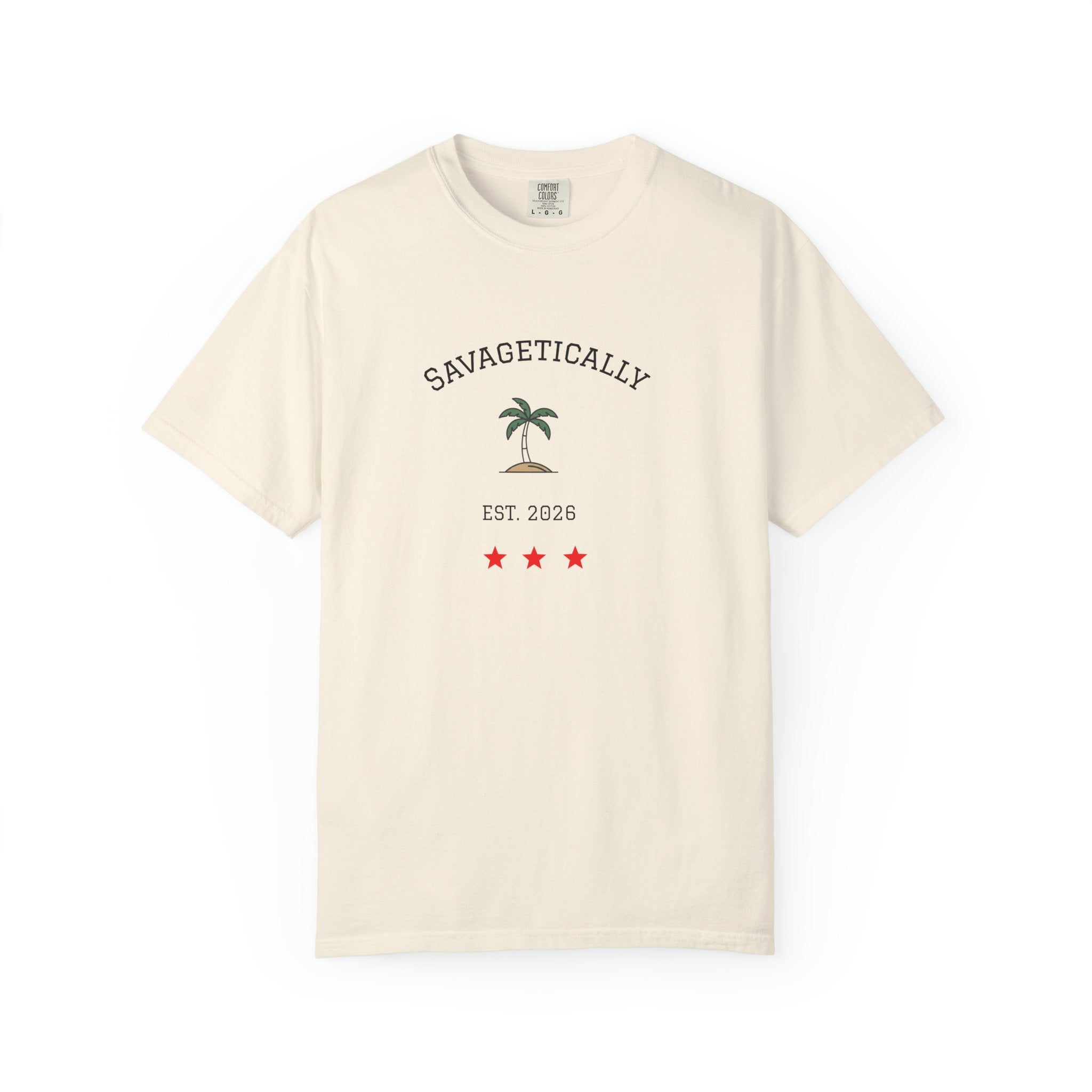 Savagetically Star Graphic T-Shirt | Minimal Vintage Logo Tee