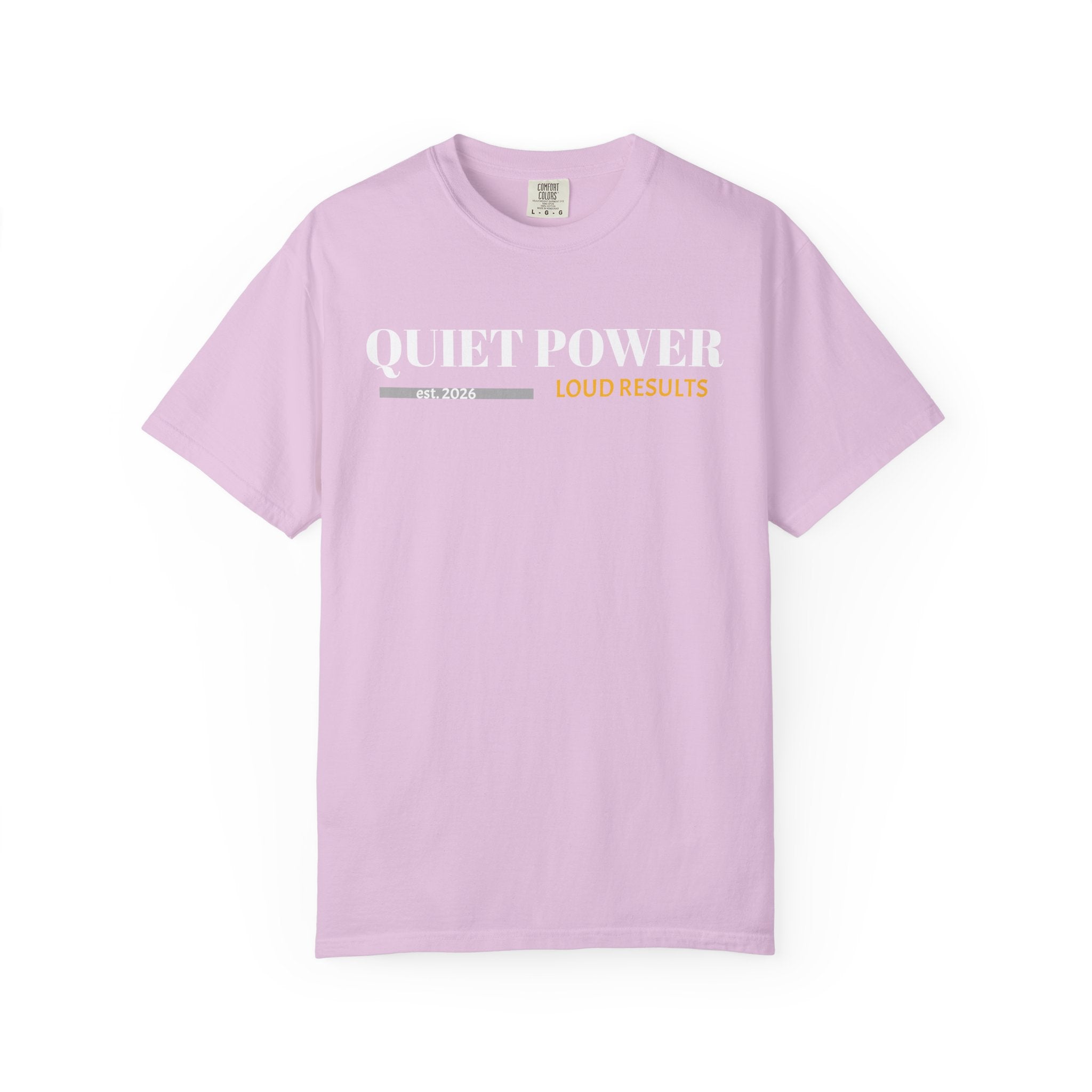Quiet Power Tee — Heavyweight Garment-Dyed Graphic Unisex Pick me style T-Shirt