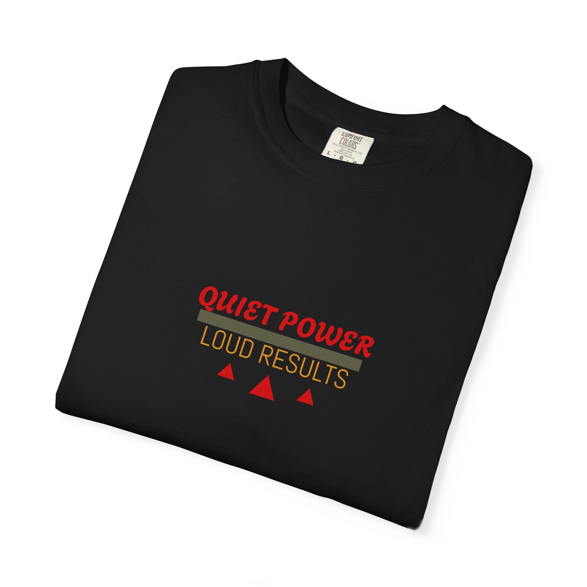 Quiet Power Tee — Heavyweight Garment-Dyed Graphic T-Shirt
