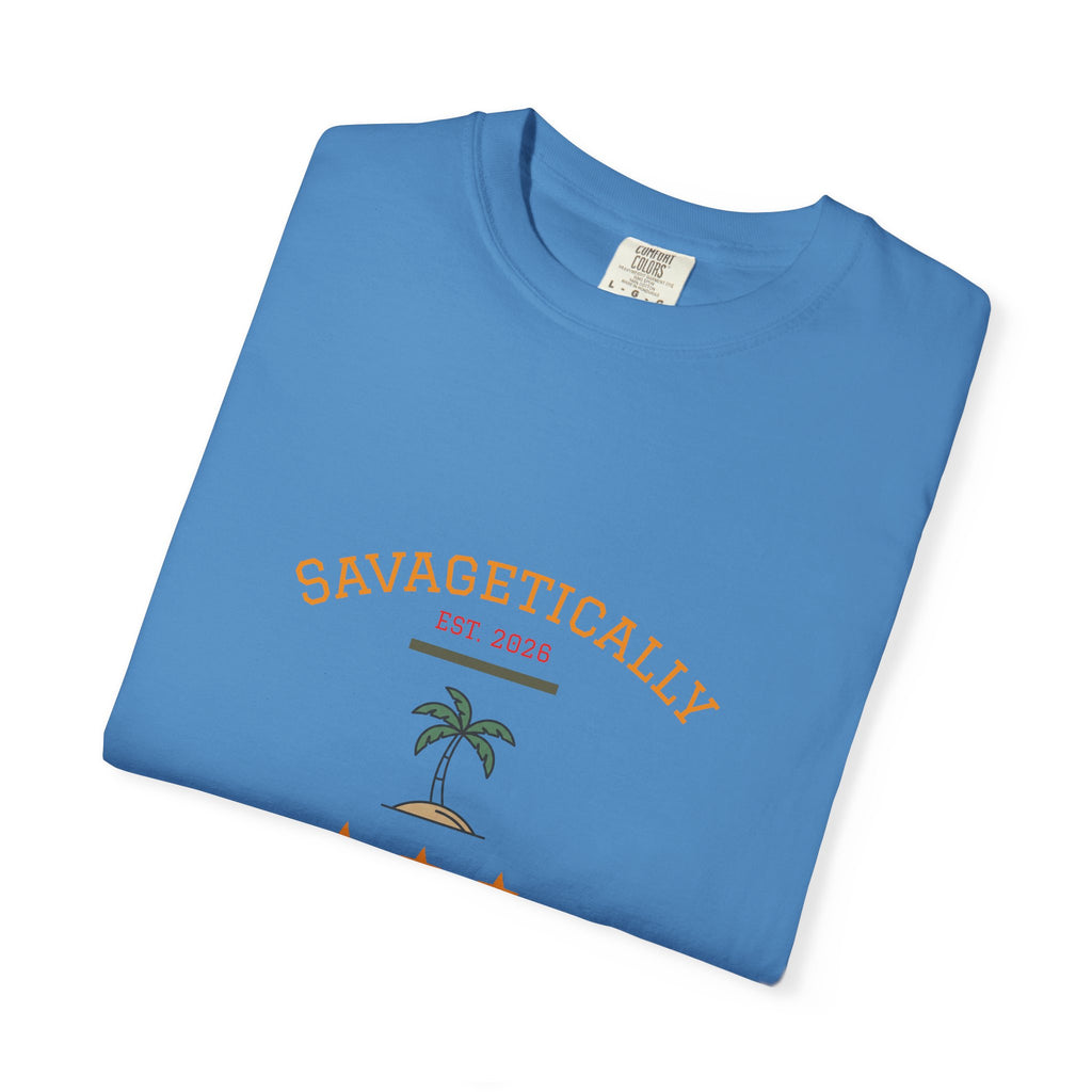 Savagetically Star Graphic T‑Shirt — Minimal Vintage Logo Tee