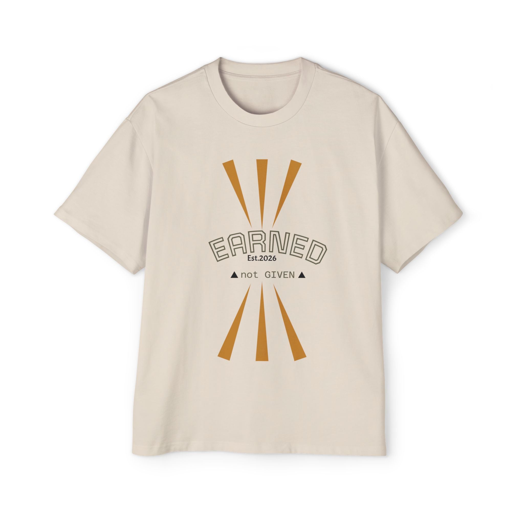 Earned Not Given Tee — Men’s Oversized Graphic Shirt