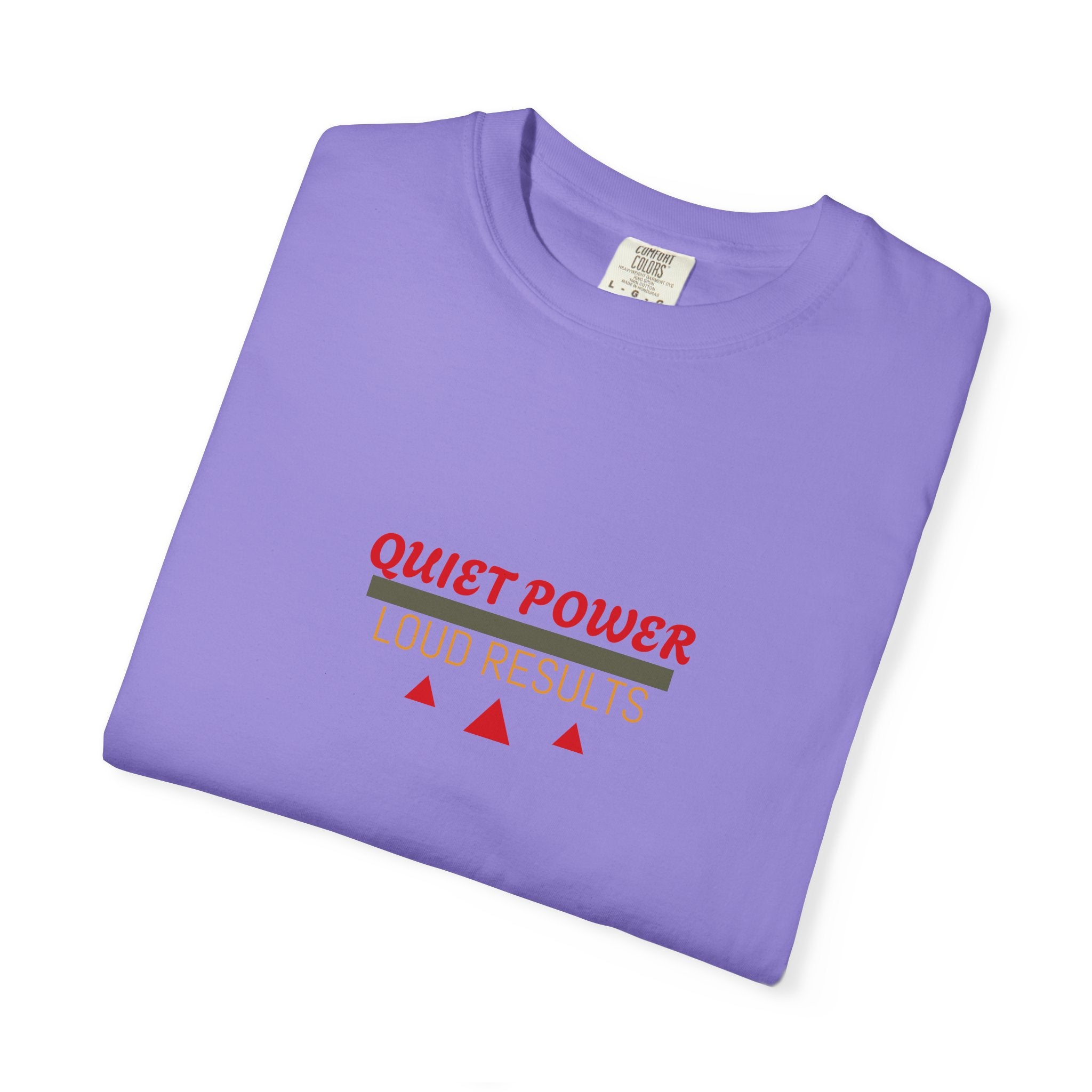 Quiet Power Tee — Heavyweight Garment-Dyed Graphic T-Shirt