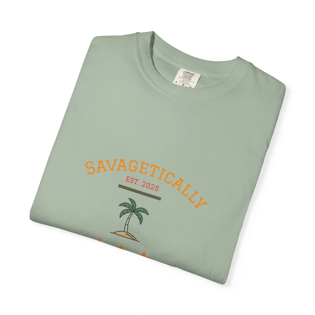 Savagetically Star Graphic T‑Shirt — Minimal Vintage Logo Tee