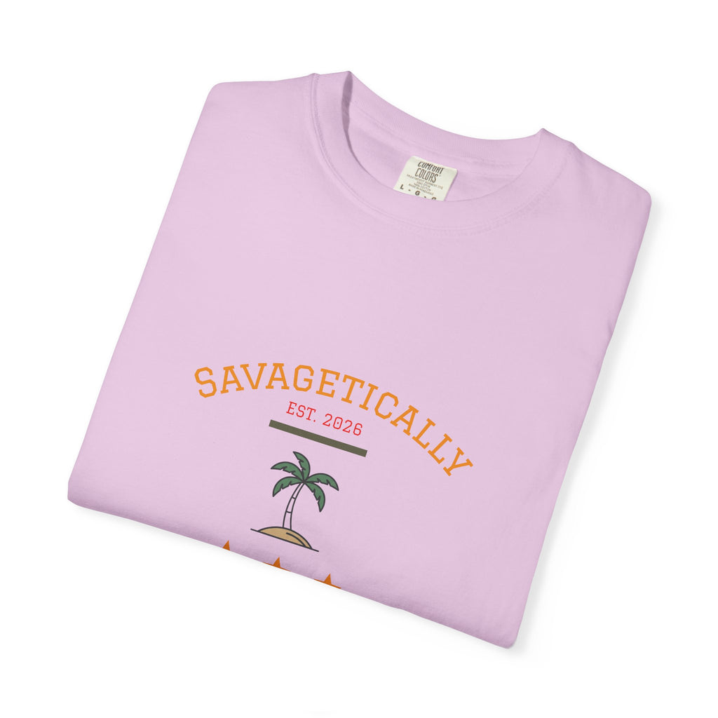 Savagetically Star Graphic T‑Shirt — Minimal Vintage Logo Tee