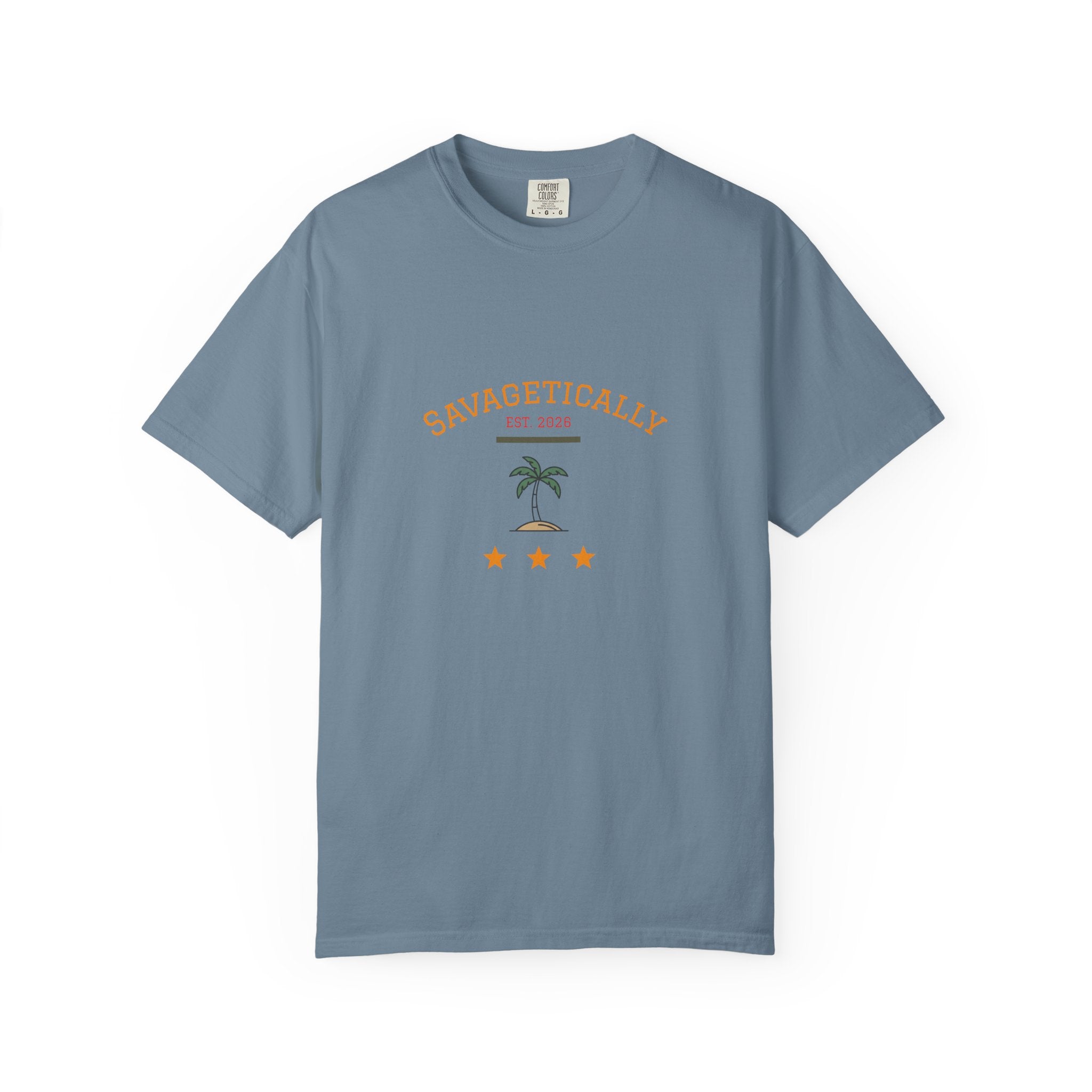 Savagetically Star Graphic T‑Shirt — Minimal Vintage Logo Tee