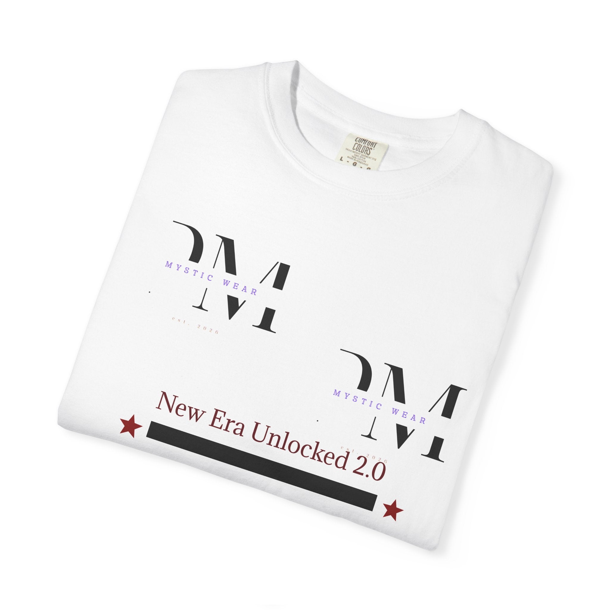 2.0 New Version Graphic T-Shirt — Minimal Logo Scatter Tee