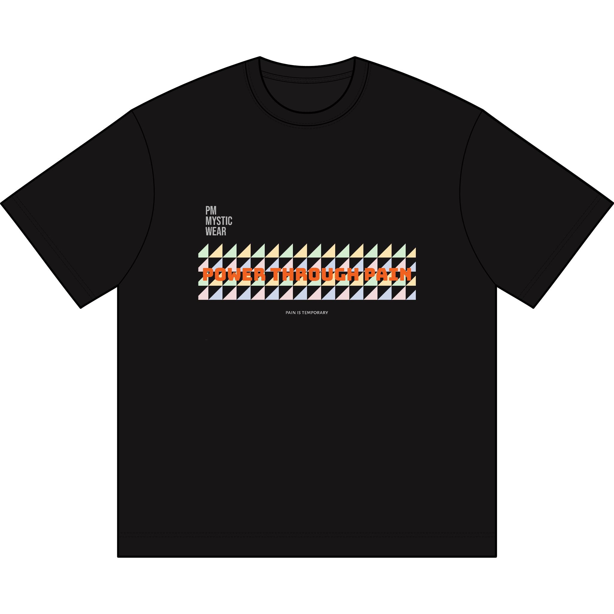 Power Through Pain T‑Shirt — Motivational Chest Graphic Tee