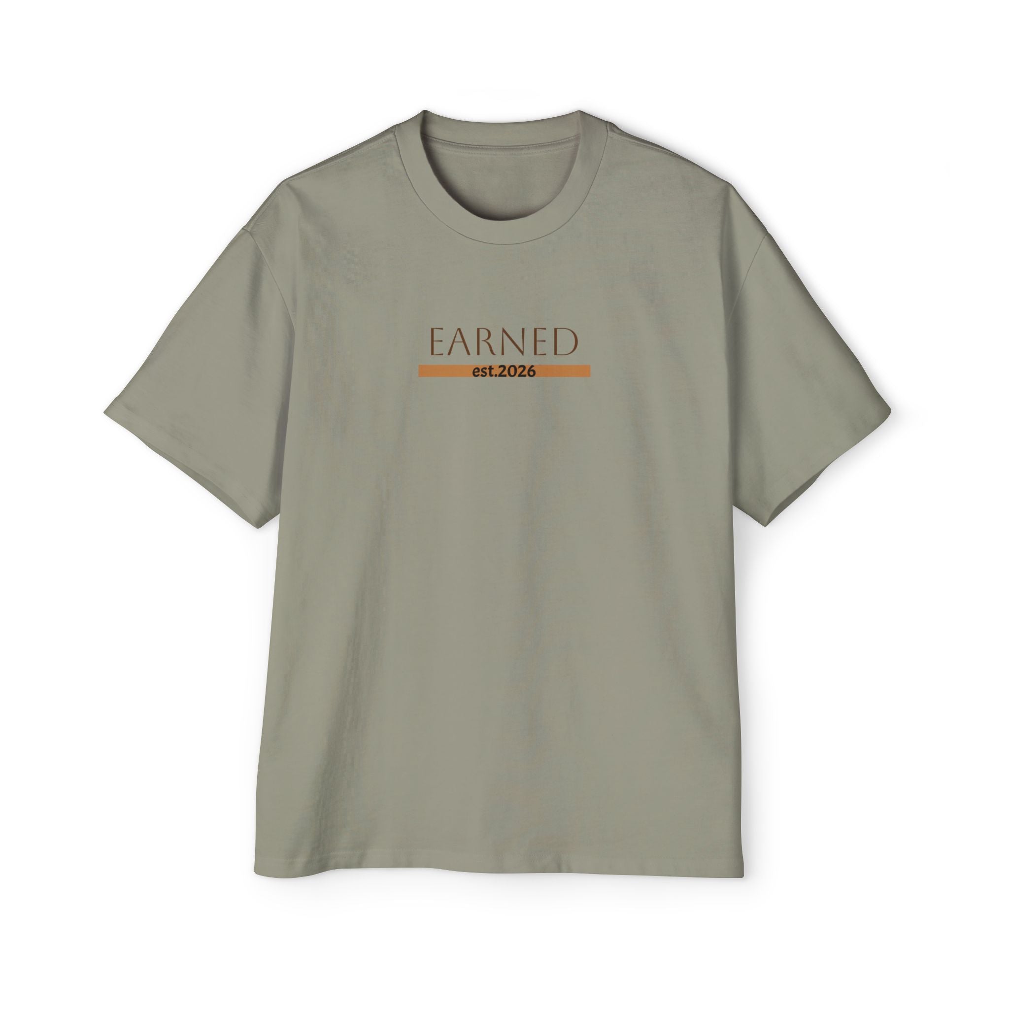 Earned Not Given Graphic Tee | 'No Shortcuts' Chest Print
