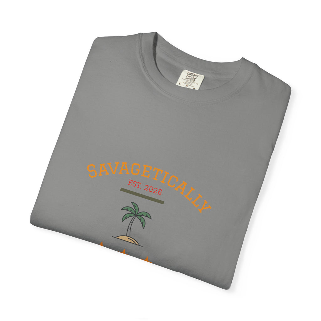 Savagetically Star Graphic T‑Shirt — Minimal Vintage Logo Tee