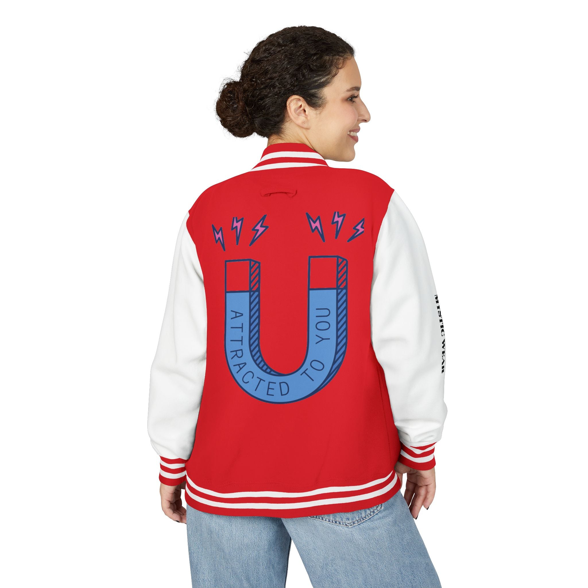 Attracted to You — Mystic Wear Varsity Bomber Jacket
