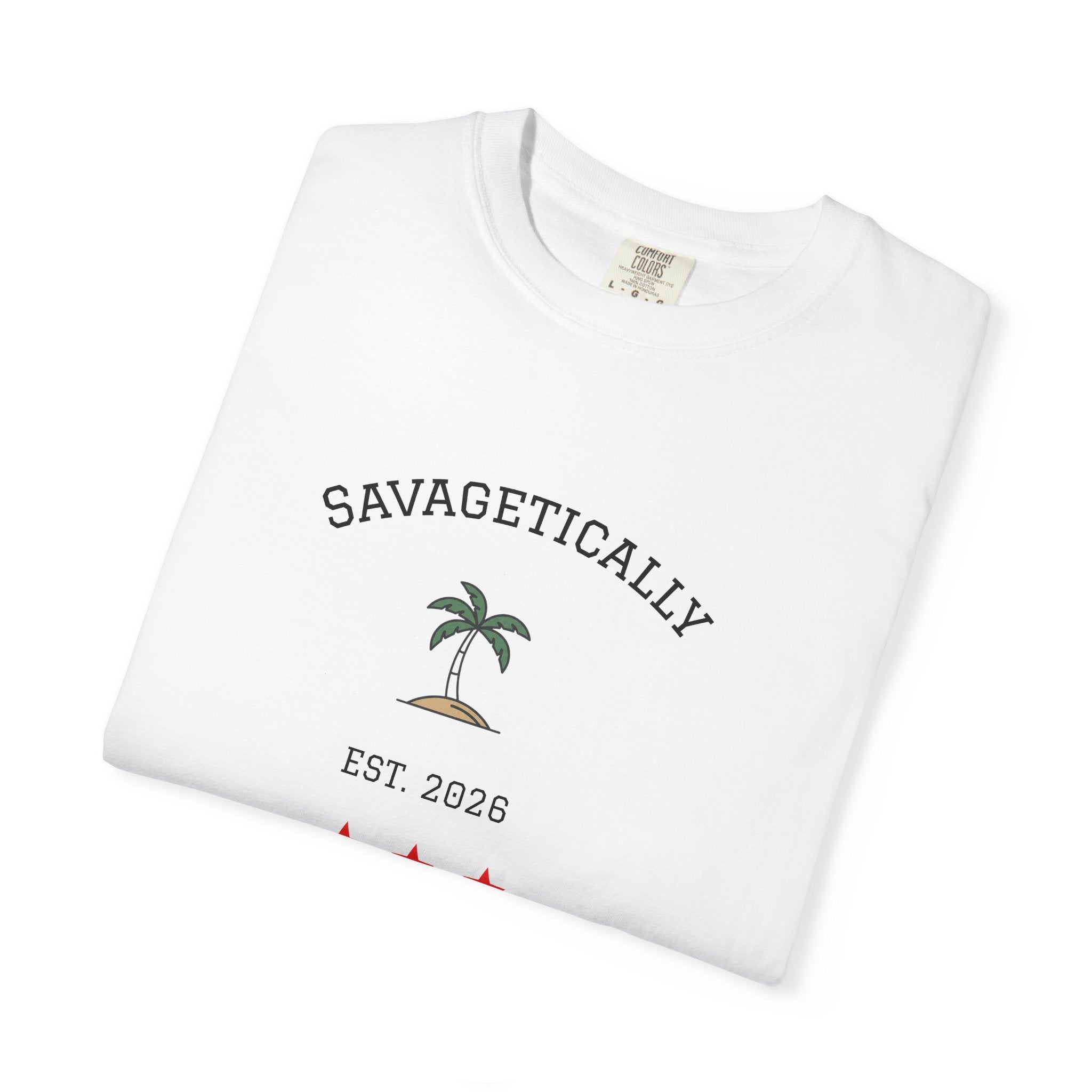 Savagetically Star Graphic T-Shirt | Minimal Vintage Logo Tee