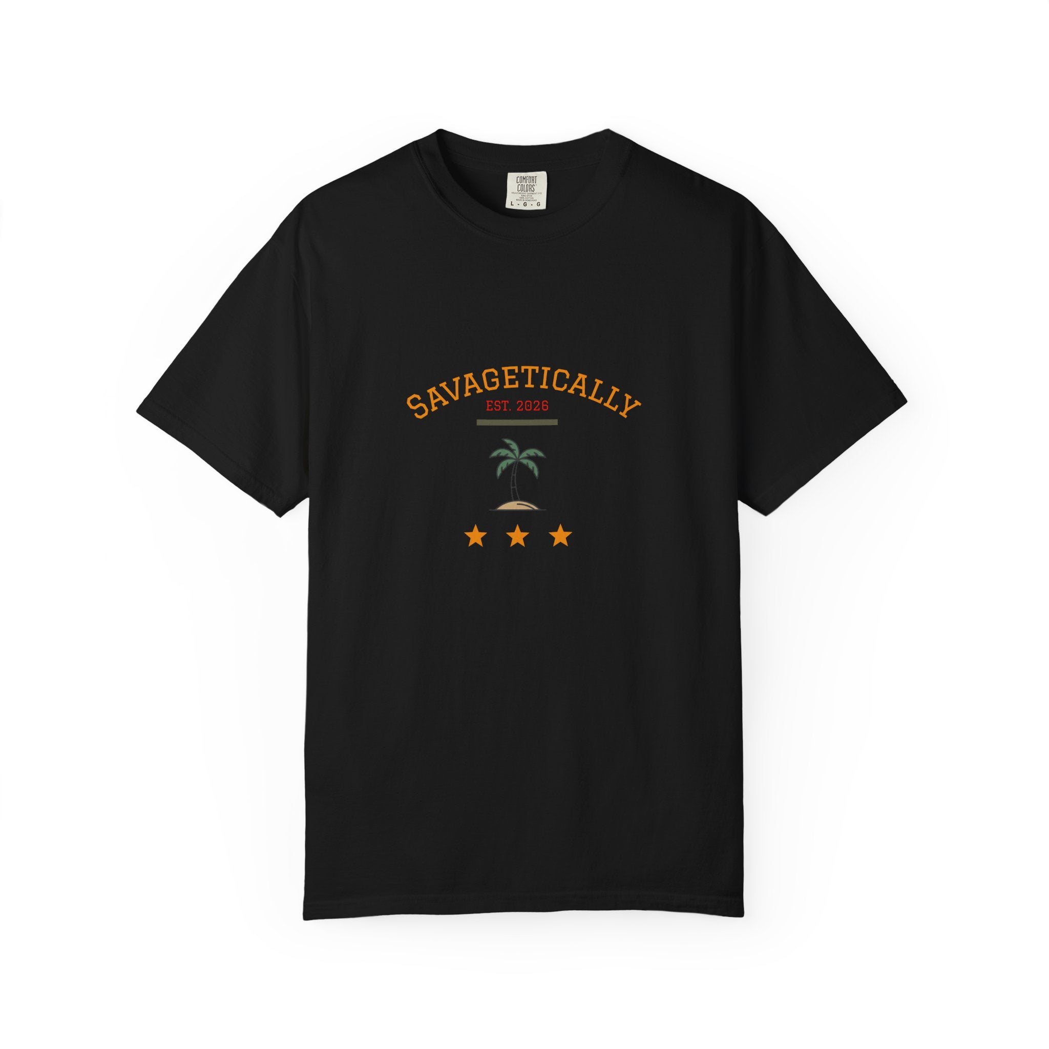 Savagetically Star Graphic T‑Shirt — Minimal Vintage Logo Tee