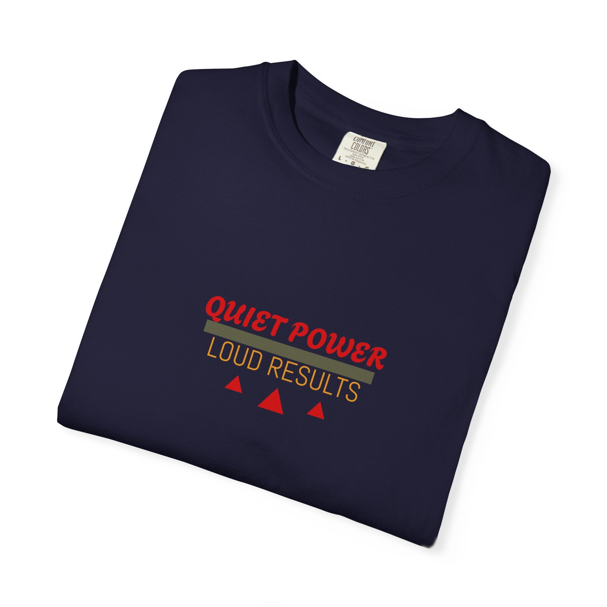 Quiet Power Tee — Heavyweight Garment-Dyed Graphic T-Shirt