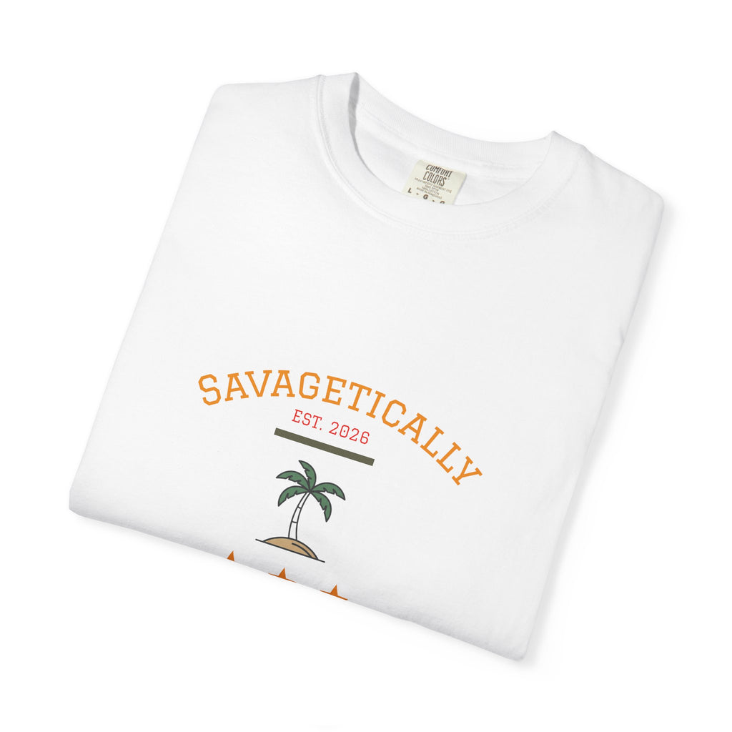 Savagetically Star Graphic T‑Shirt — Minimal Vintage Logo Tee