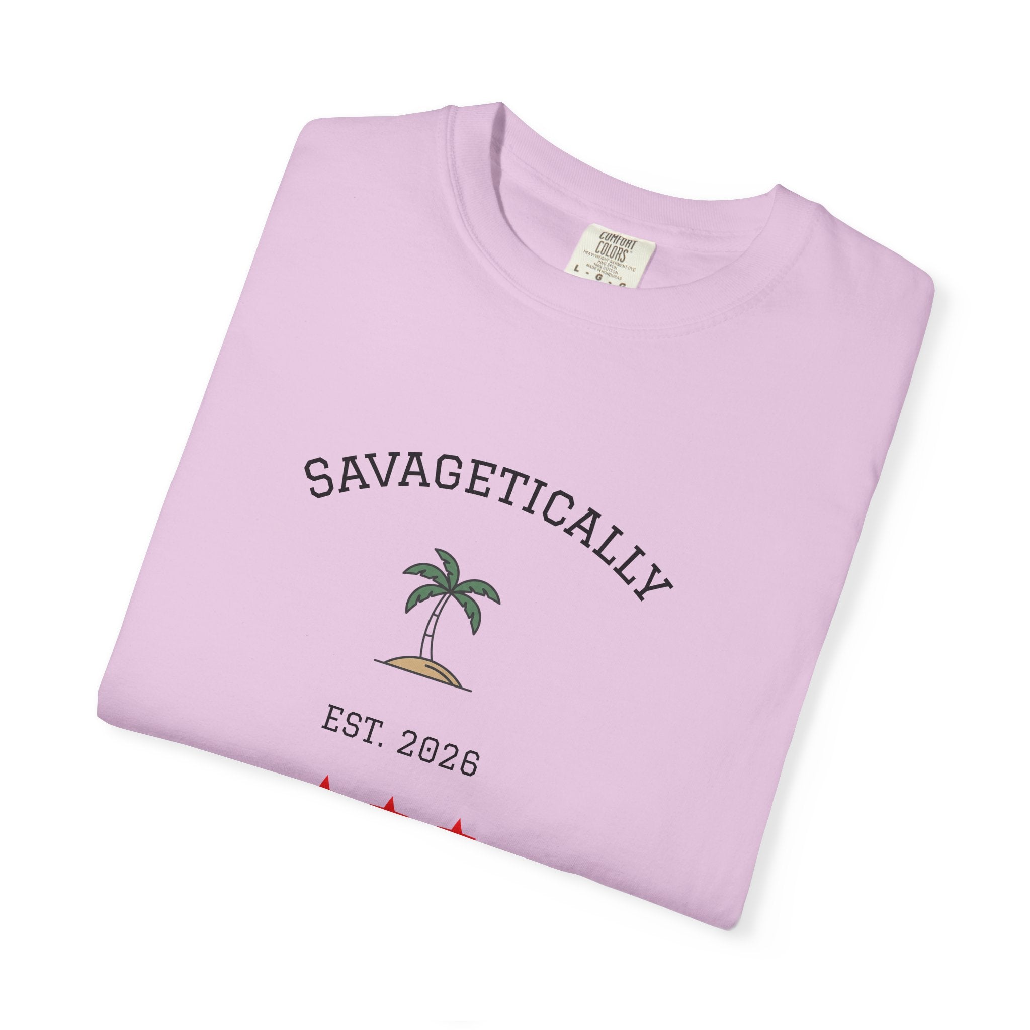Savagetically Star Graphic T-Shirt | Minimal Vintage Logo Tee