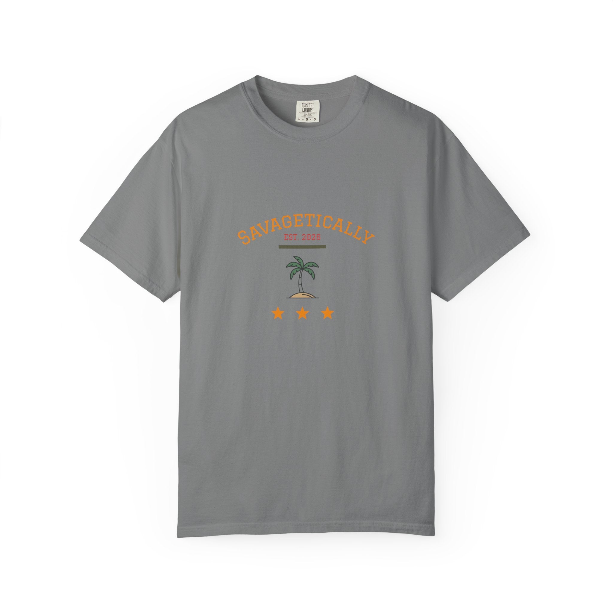 Savagetically Star Graphic T‑Shirt — Minimal Vintage Logo Tee