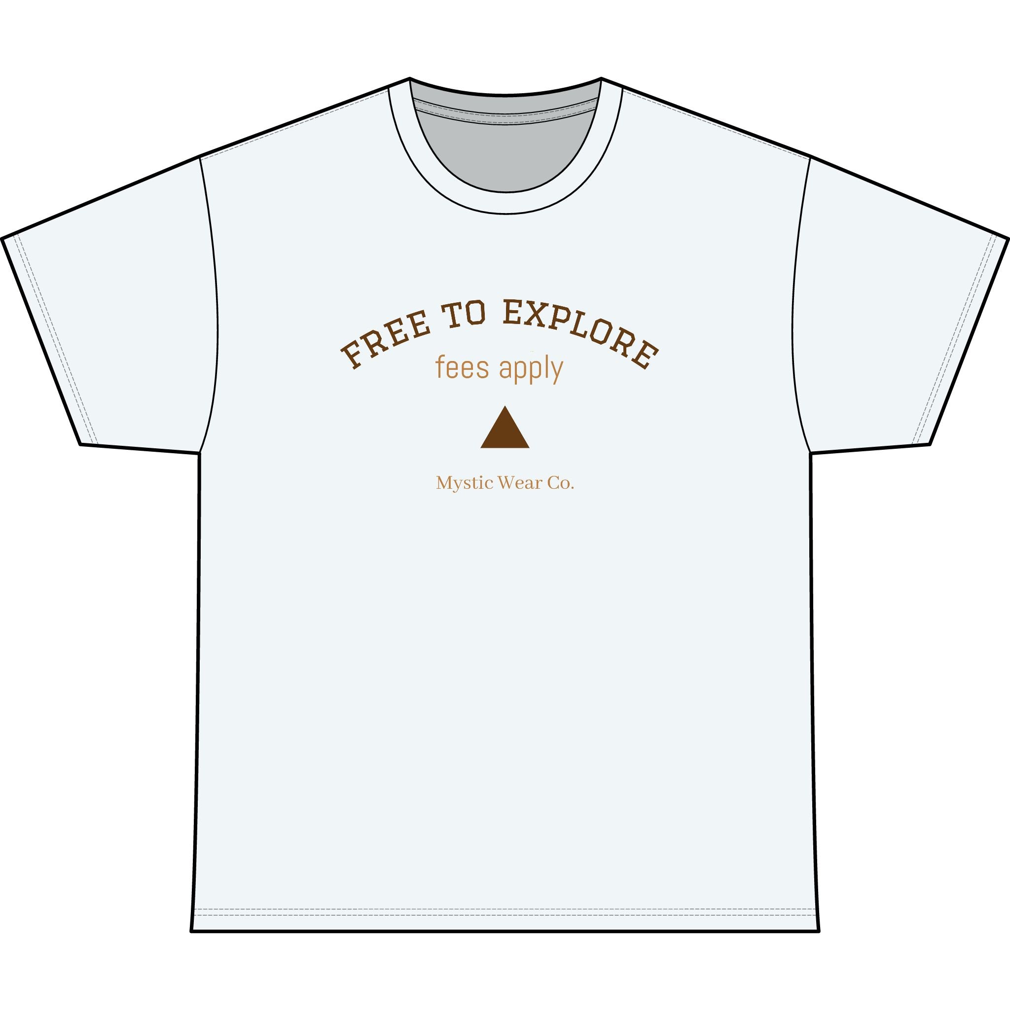 Free to Explore Tee — Adventure Graphic Heavyweight T‑Shirt
