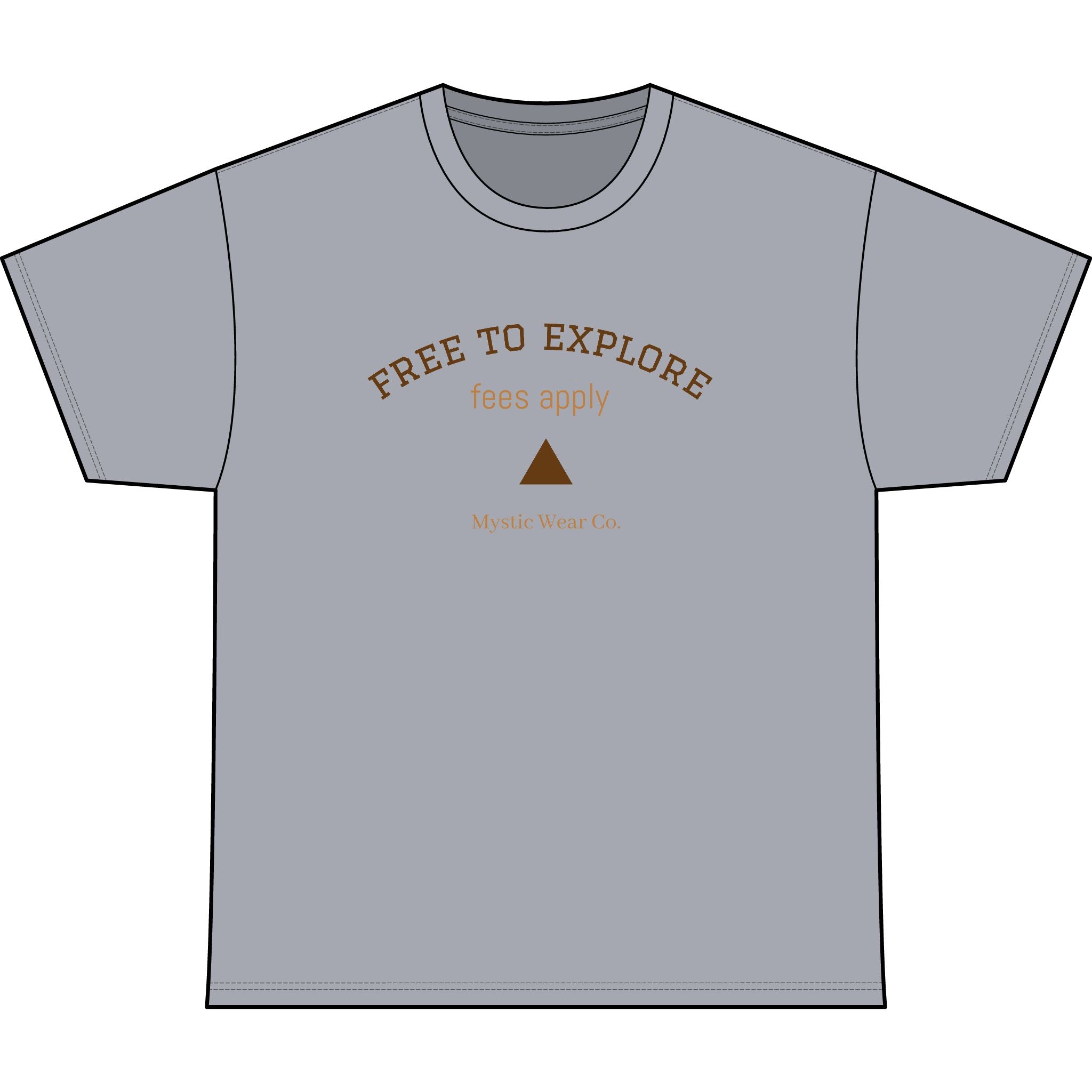 Free to Explore Tee — Adventure Graphic Heavyweight T‑Shirt