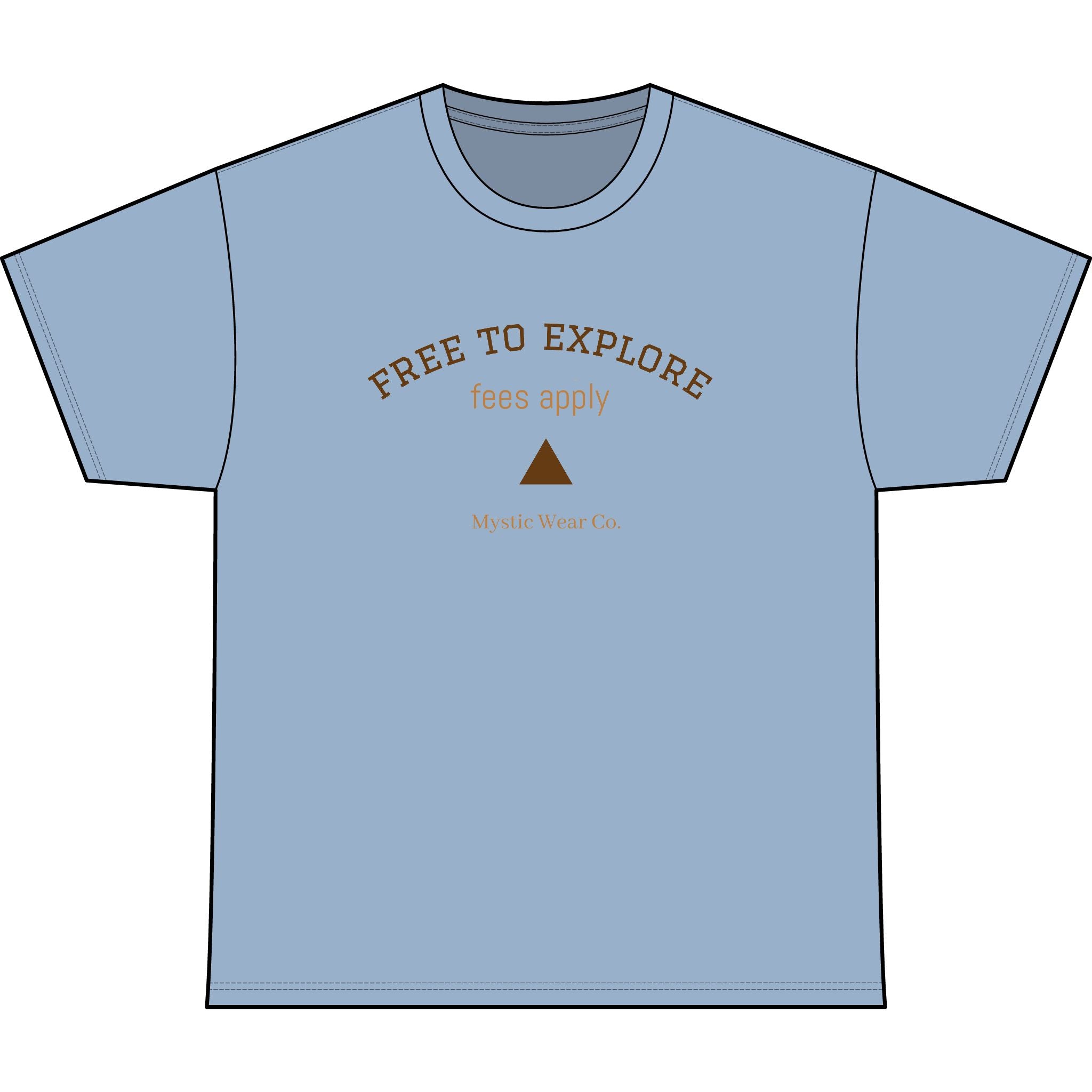 Free to Explore Tee — Adventure Graphic Heavyweight T‑Shirt