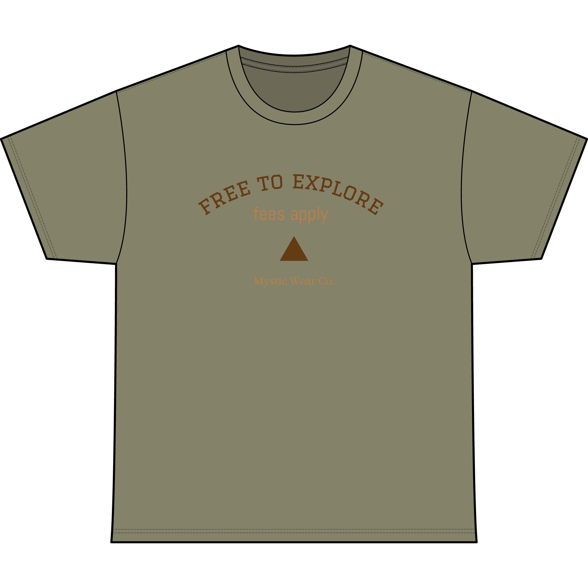 Free to Explore Tee — Adventure Graphic Heavyweight T‑Shirt