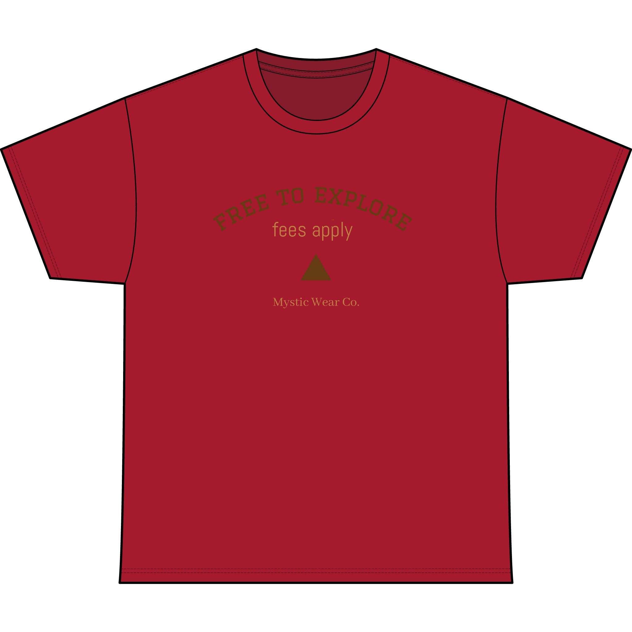 Free to Explore Tee — Adventure Graphic Heavyweight T‑Shirt