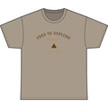 Free to Explore Heavyweight Tee — 'FREE TO EXPLORE' Graphic Adventure T-Shirt