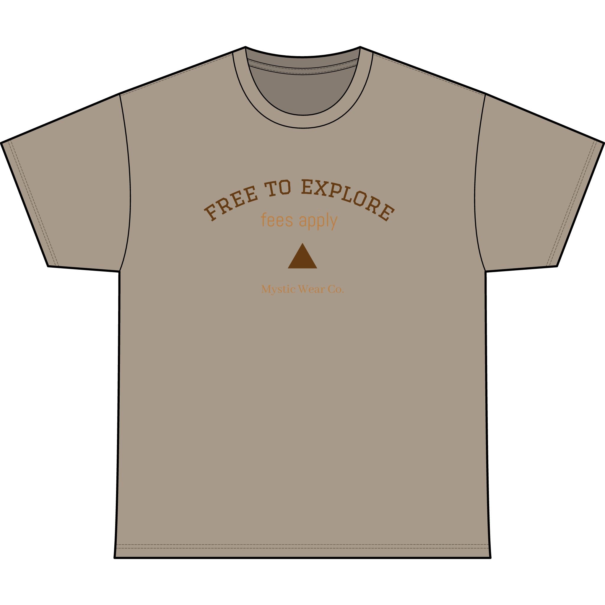 Free to Explore Heavyweight Tee — 'FREE TO EXPLORE' Graphic Adventure T-Shirt