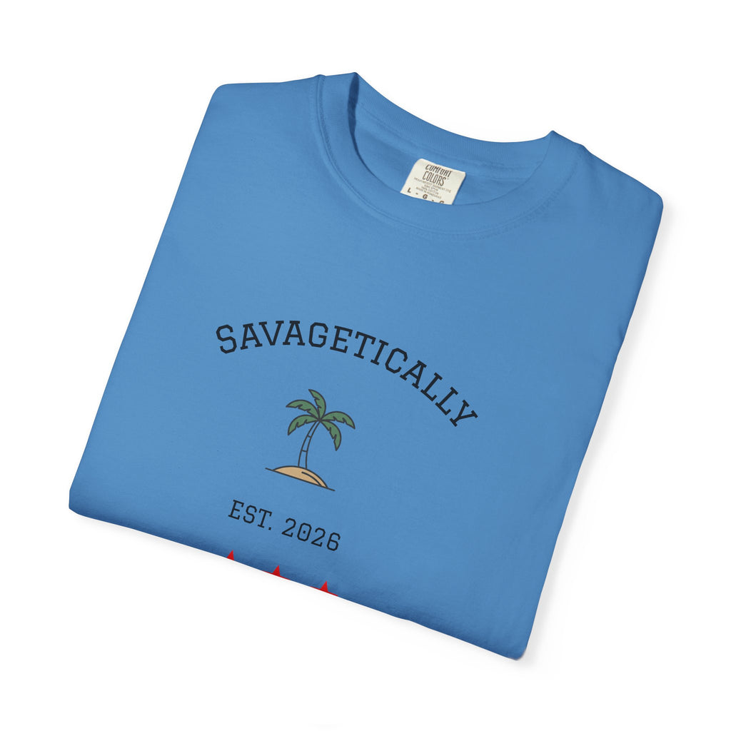 Savagetically Star Graphic T-Shirt | Minimal Vintage Logo Tee