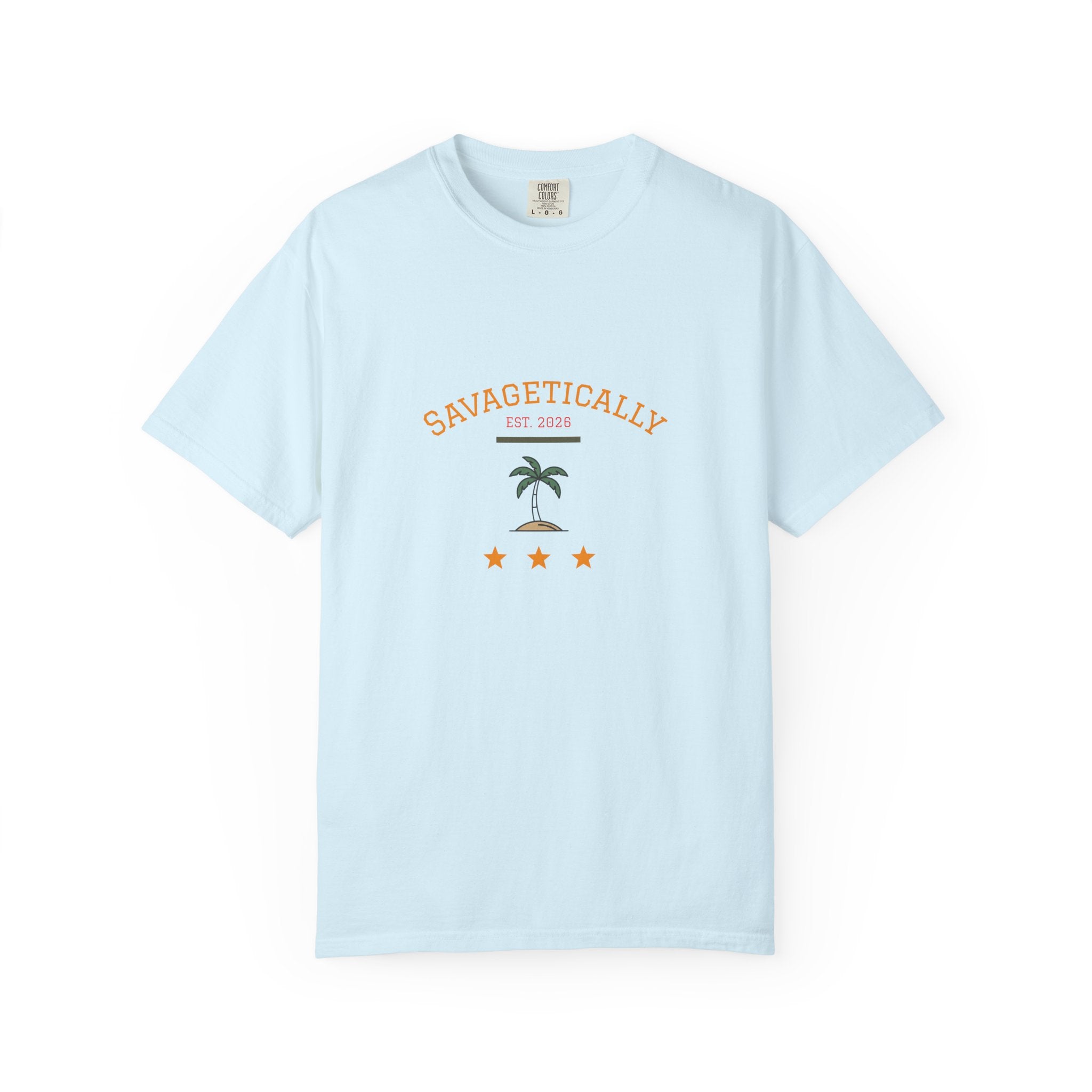Savagetically Star Graphic T‑Shirt — Minimal Vintage Logo Tee