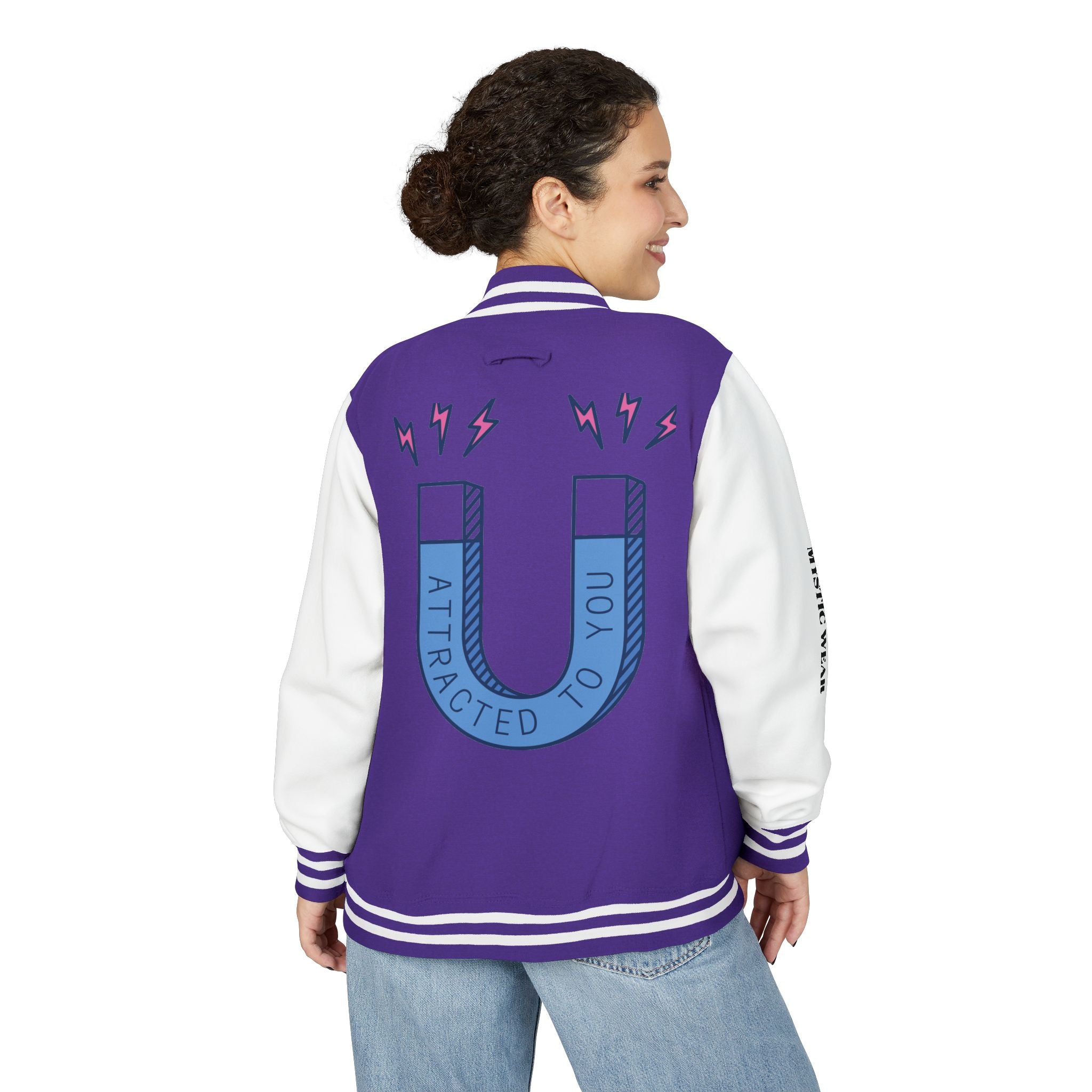 Attracted to You — Mystic Wear Varsity Bomber Jacket