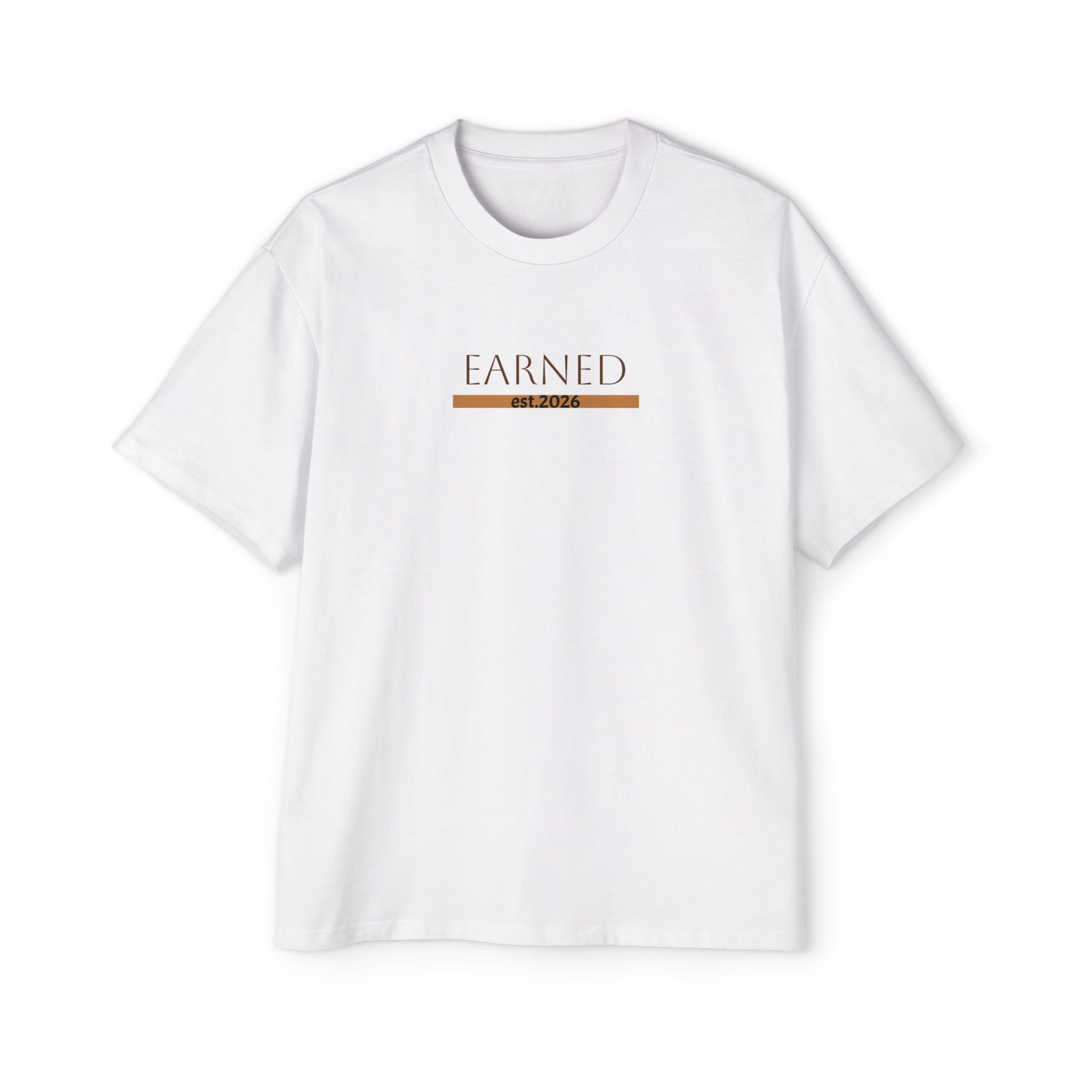 Earned Not Given Graphic Tee | 'No Shortcuts' Chest Print
