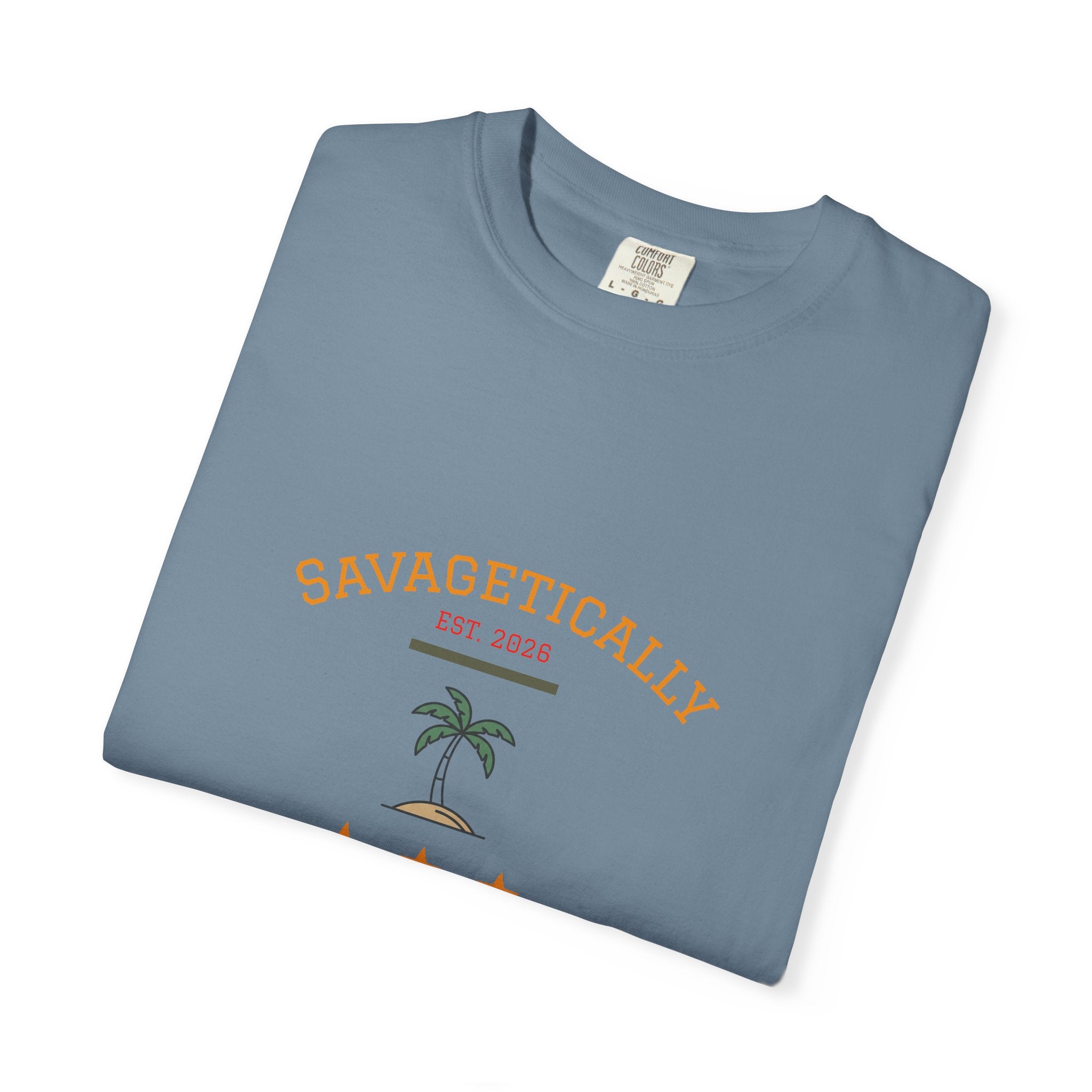 Savagetically Star Graphic T‑Shirt — Minimal Vintage Logo Tee