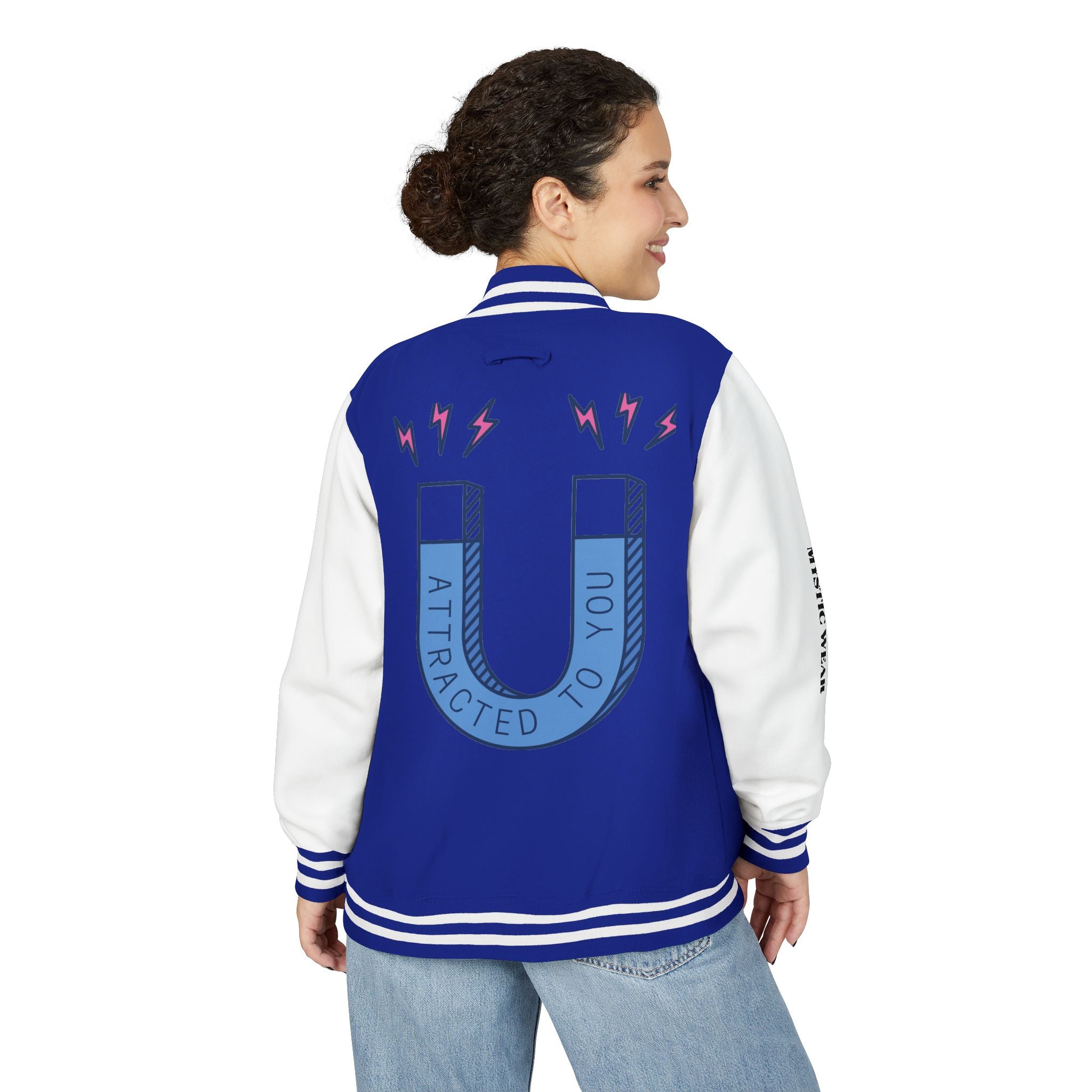 Attracted to You — Mystic Wear Varsity Bomber Jacket