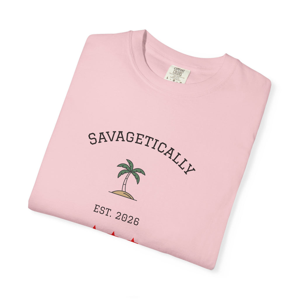 Savagetically Star Graphic T-Shirt | Minimal Vintage Logo Tee