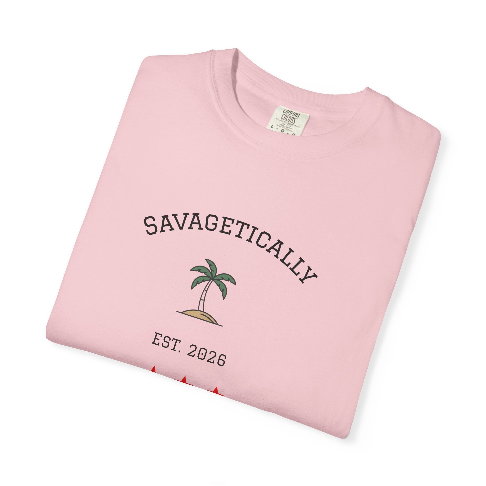 Savagetically Star Graphic T-Shirt | Minimal Vintage Logo Tee