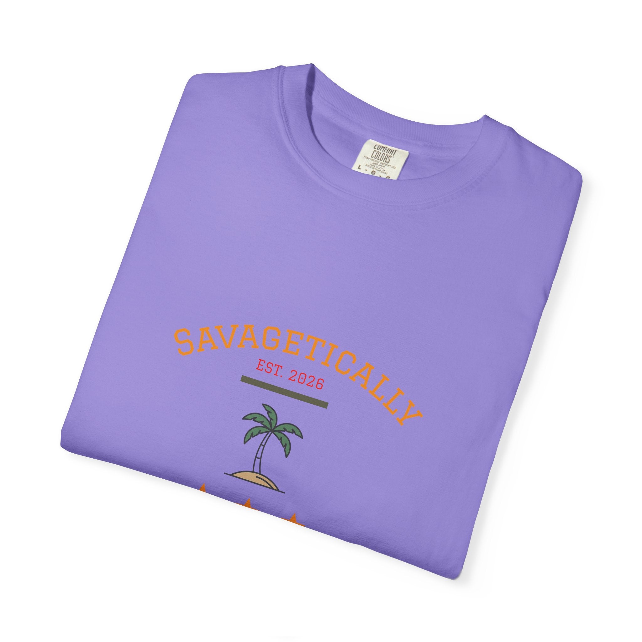 Savagetically Star Graphic T‑Shirt — Minimal Vintage Logo Tee