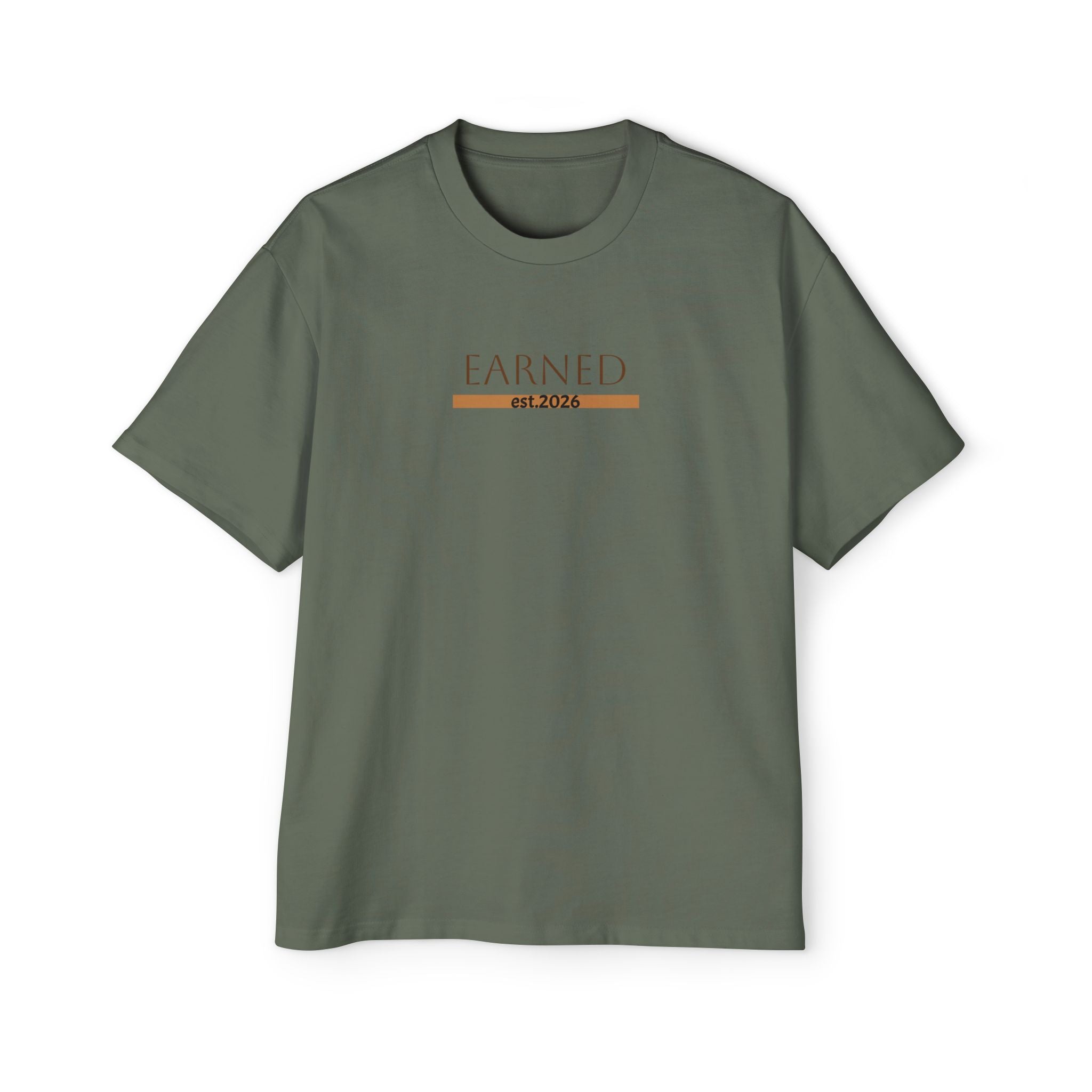 Earned Not Given Graphic Tee | 'No Shortcuts' Chest Print