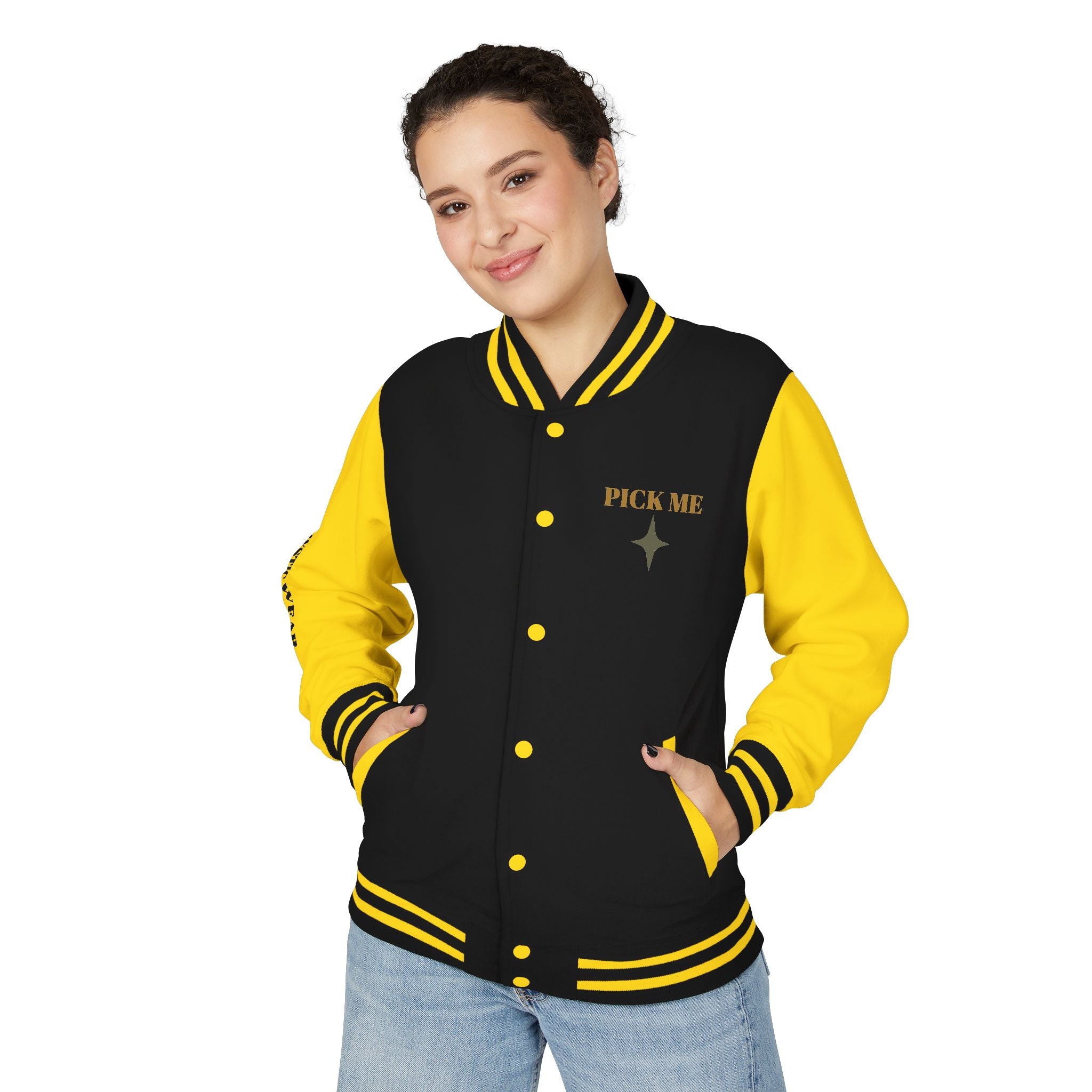 Attracted to You — Mystic Wear Varsity Bomber Jacket