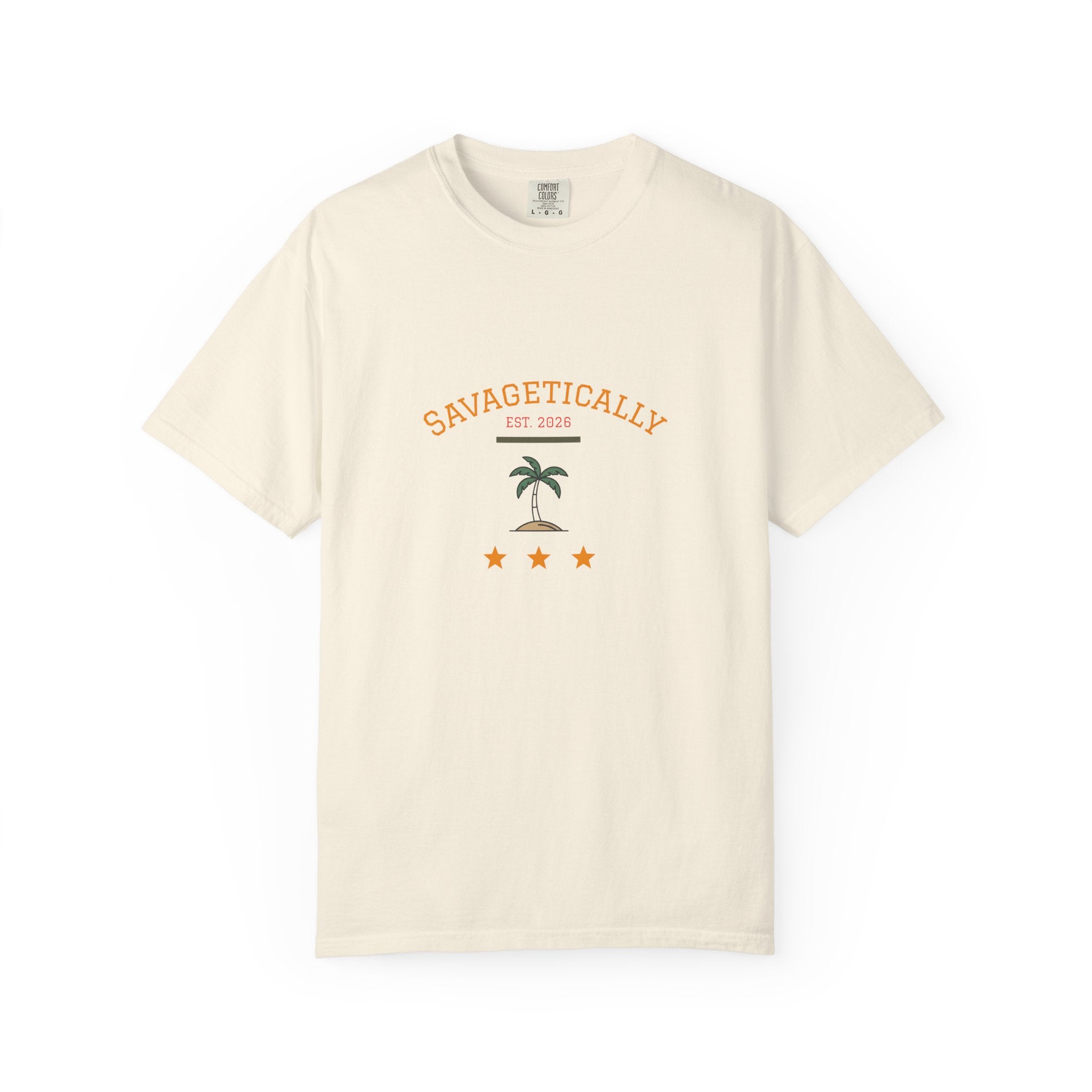 Savagetically Star Graphic T‑Shirt — Minimal Vintage Logo Tee