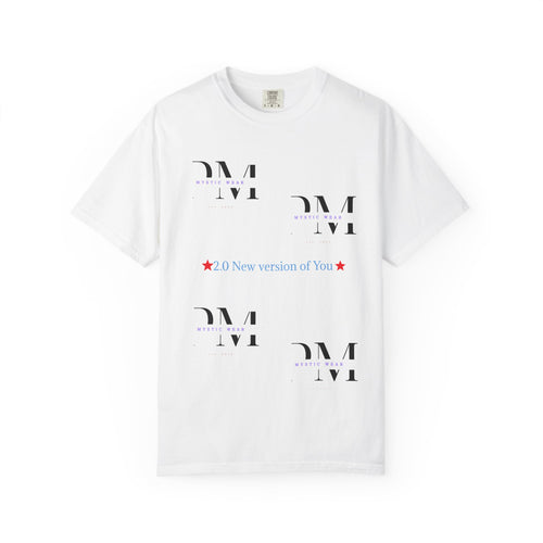 2.0 Graphic Tee | 'Upgraded Mindset' Minimal Logo Scatter Print