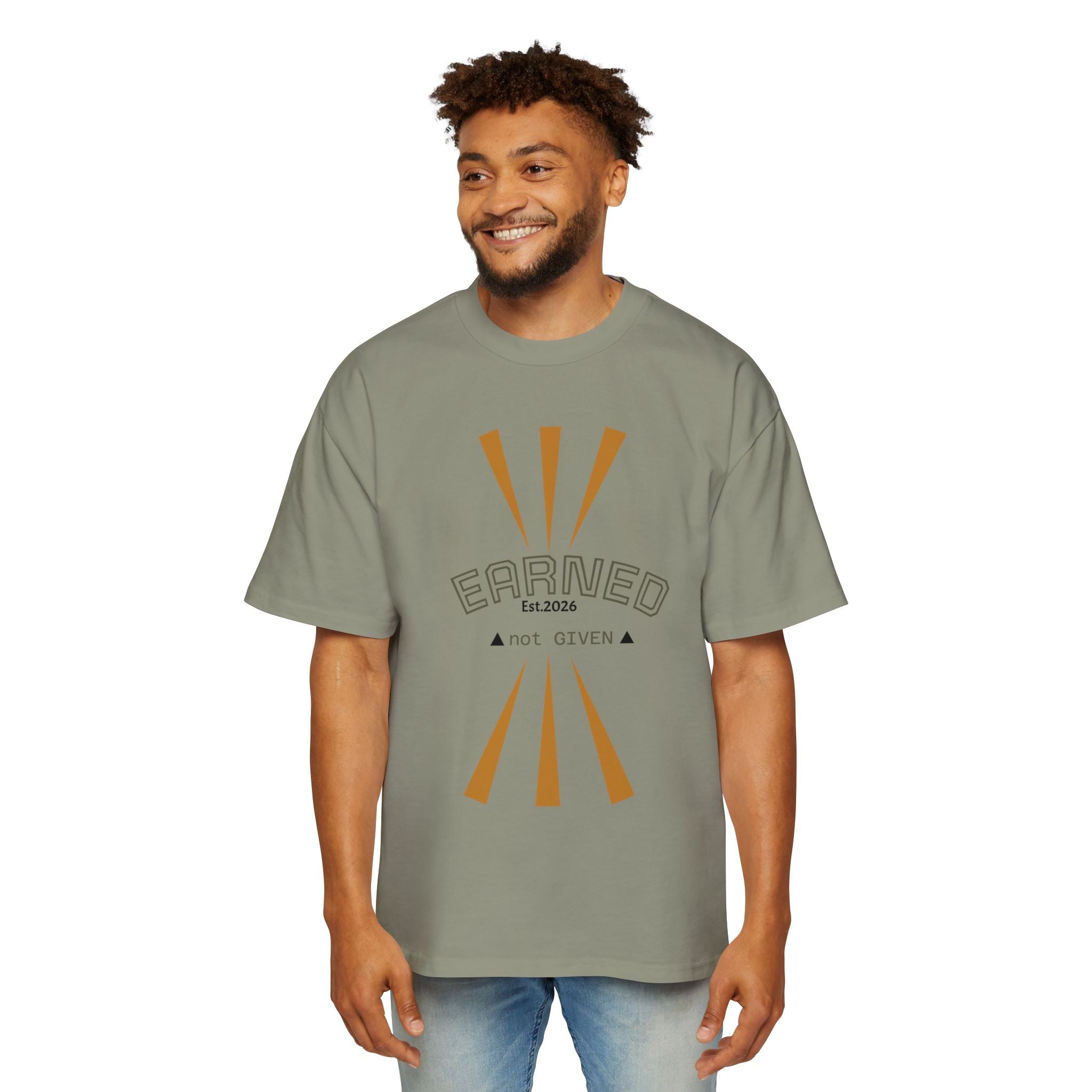 Earned Not Given Tee — Men’s Oversized Graphic Shirt