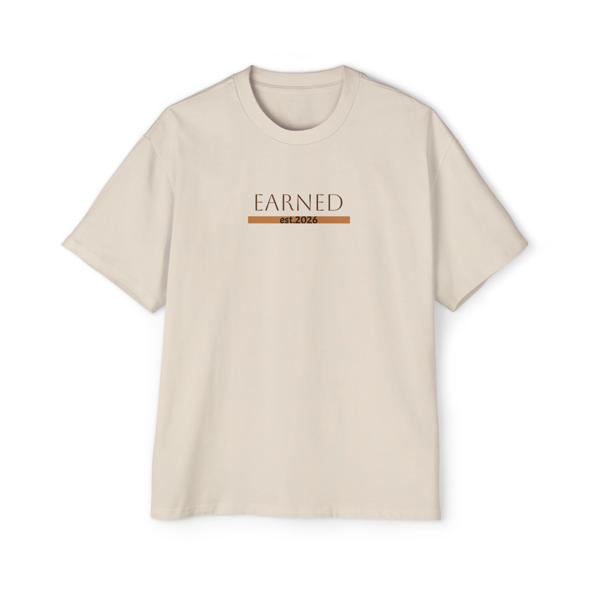 Earned Not Given Graphic Tee | 'No Shortcuts' Chest Print