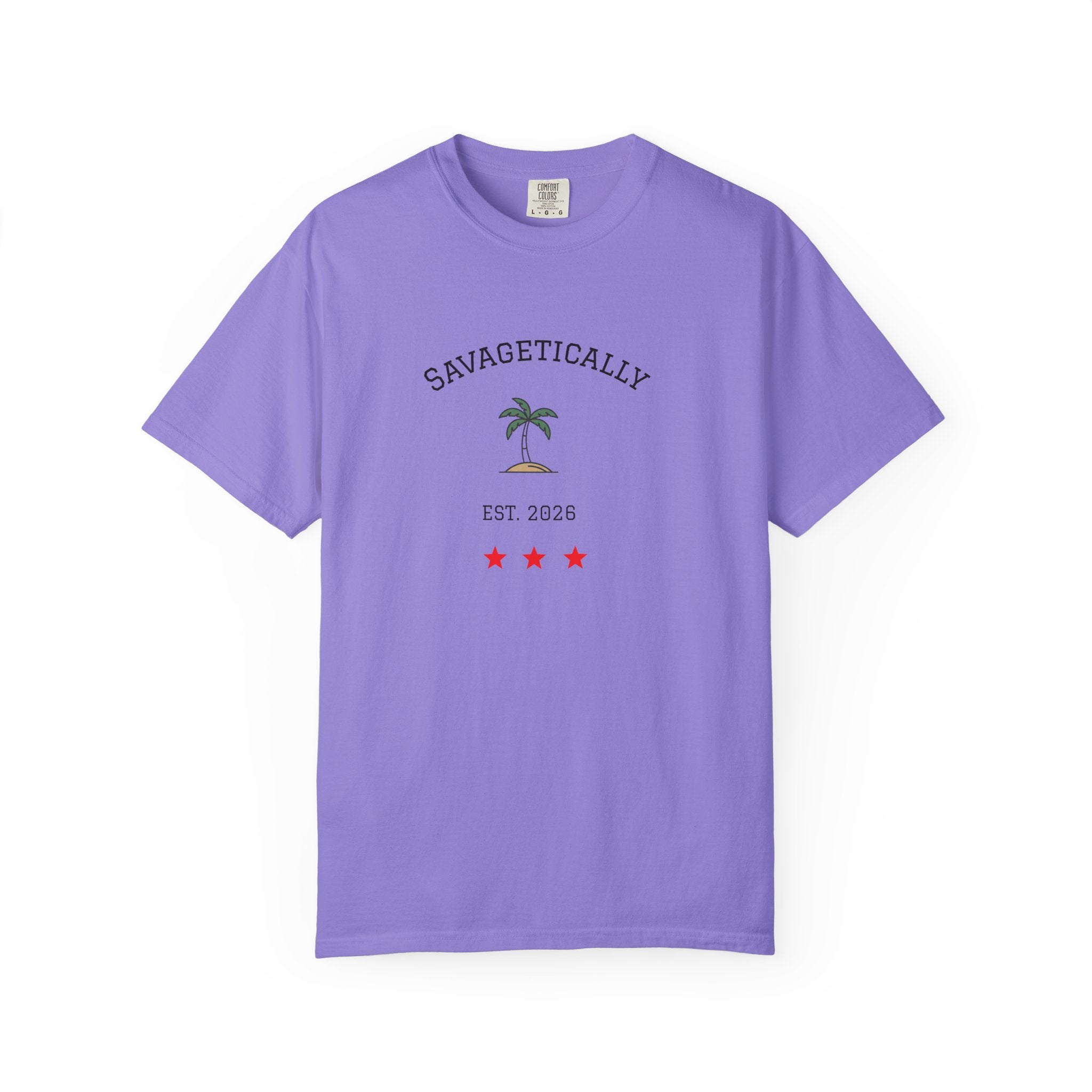 Savagetically Star Graphic T-Shirt | Minimal Vintage Logo Tee