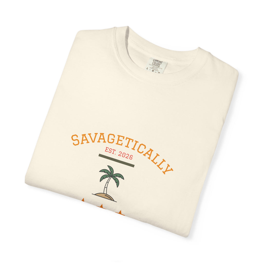 Savagetically Star Graphic T‑Shirt — Minimal Vintage Logo Tee