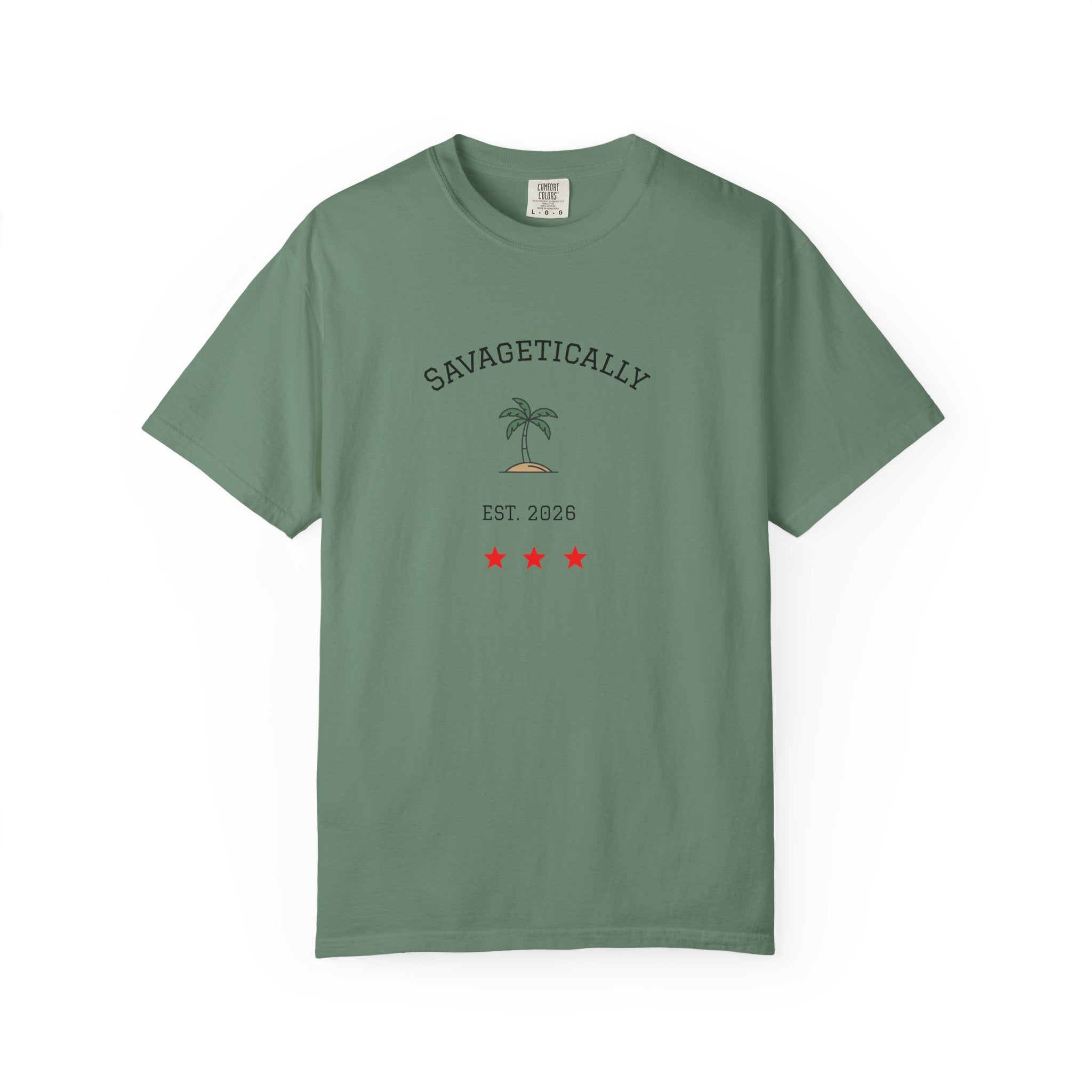 Savagetically Star Graphic T-Shirt | Minimal Vintage Logo Tee