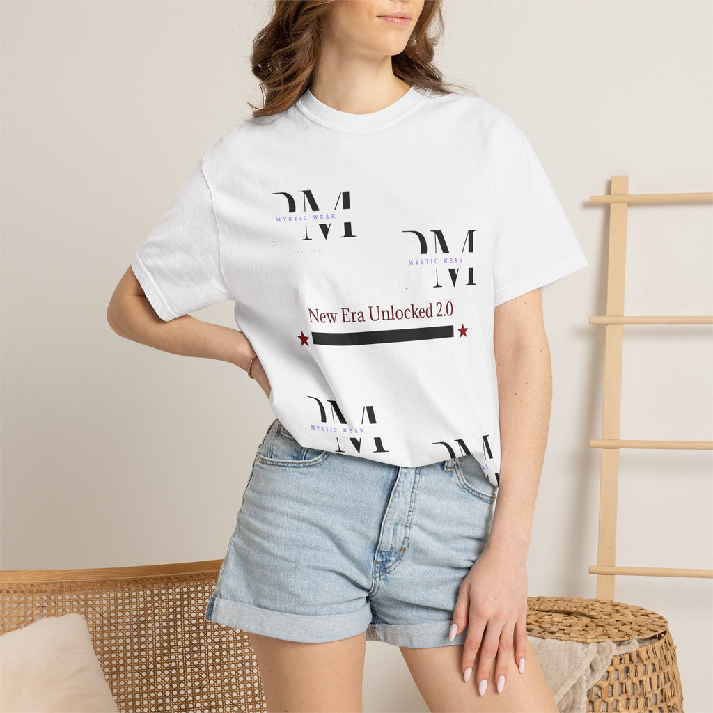 2.0 New Version Graphic T-Shirt — Minimal Logo Scatter Tee