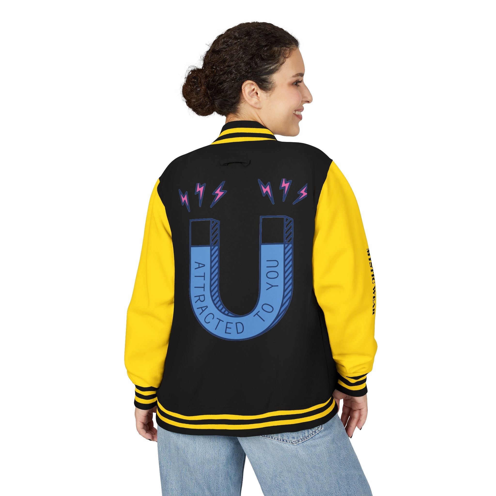 Attracted to You — Mystic Wear Varsity Bomber Jacket