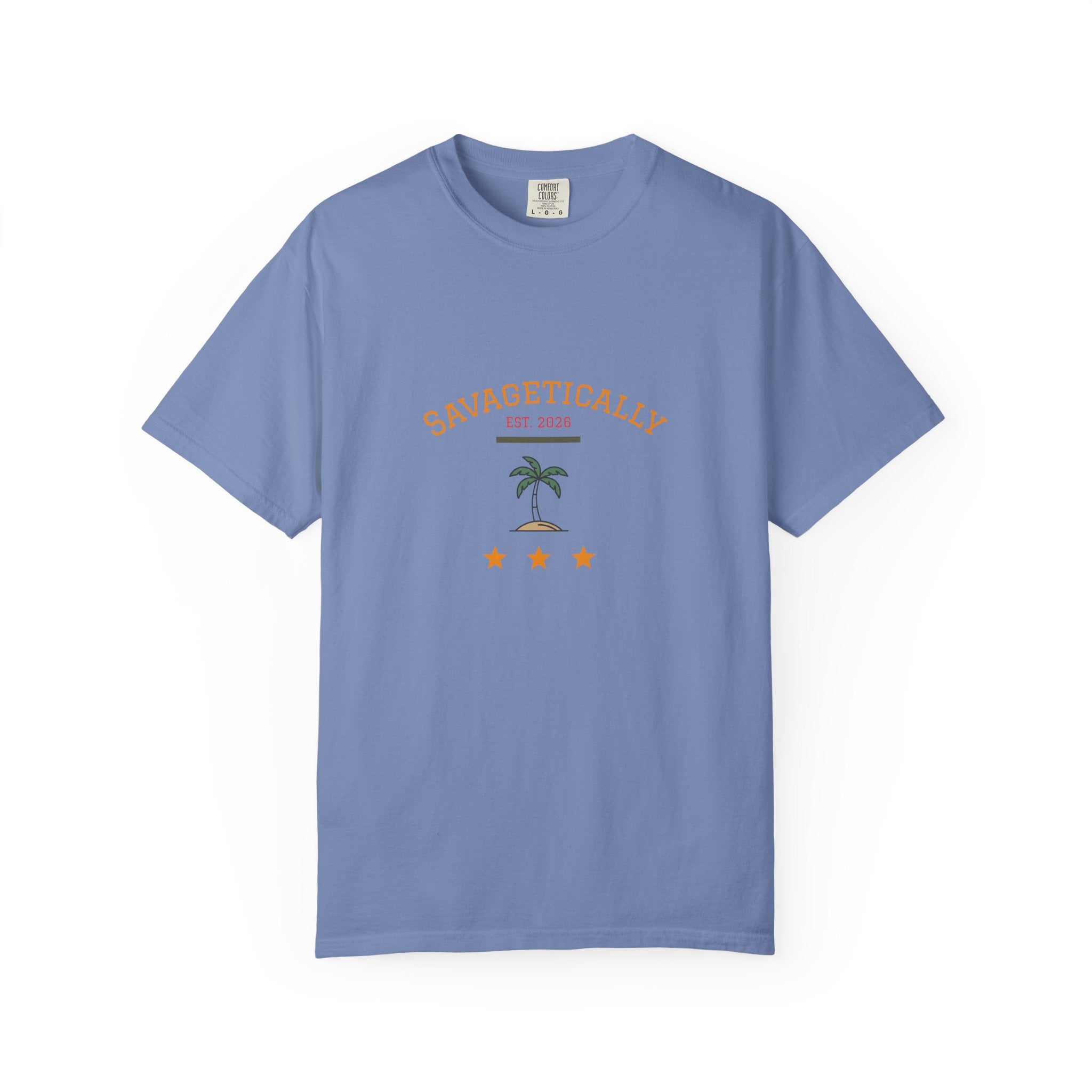Savagetically Star Graphic T‑Shirt — Minimal Vintage Logo Tee